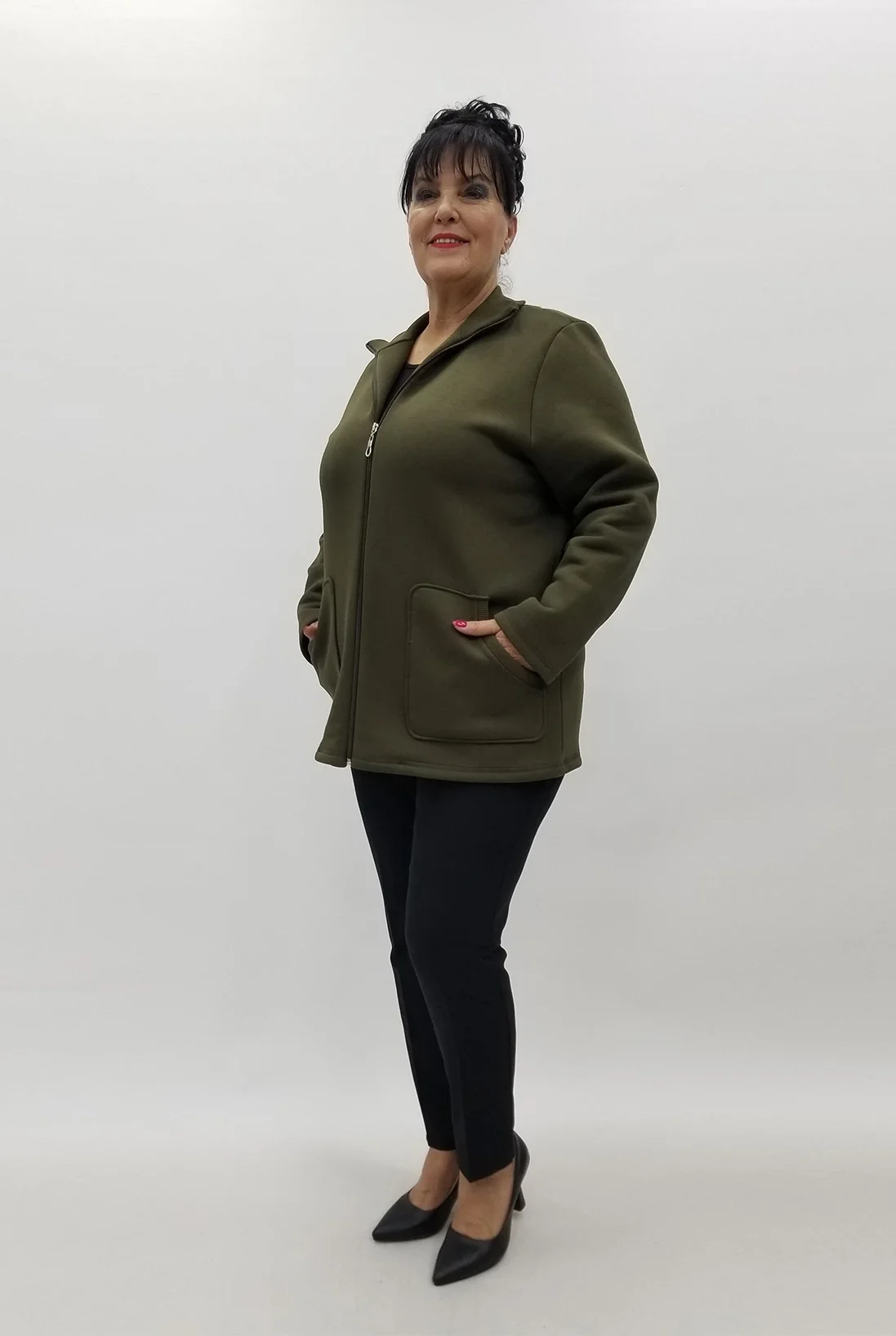 Miraggio Büyük Beden Ceket 4008 HAKİ