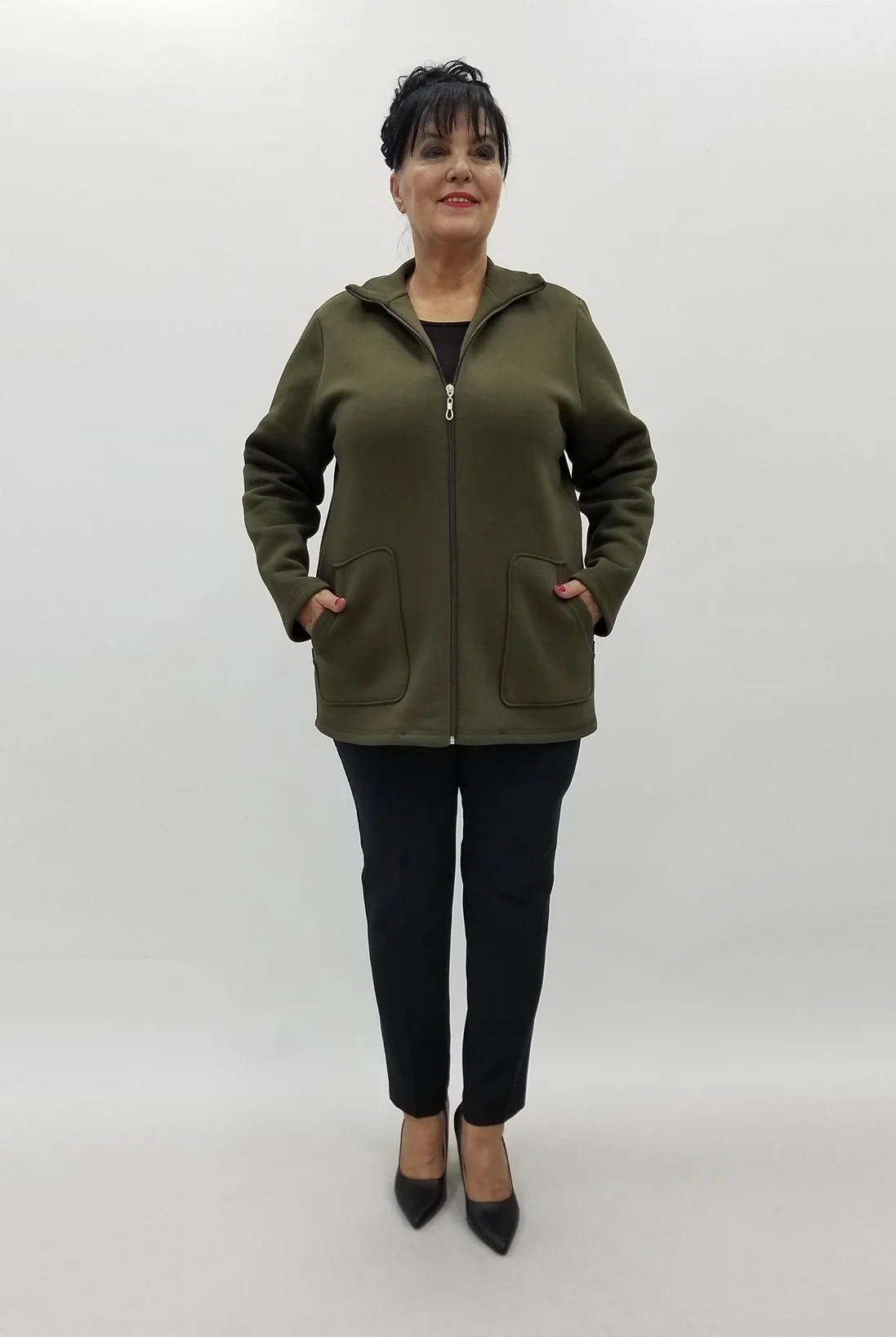 Miraggio Büyük Beden Ceket 4008 HAKİ