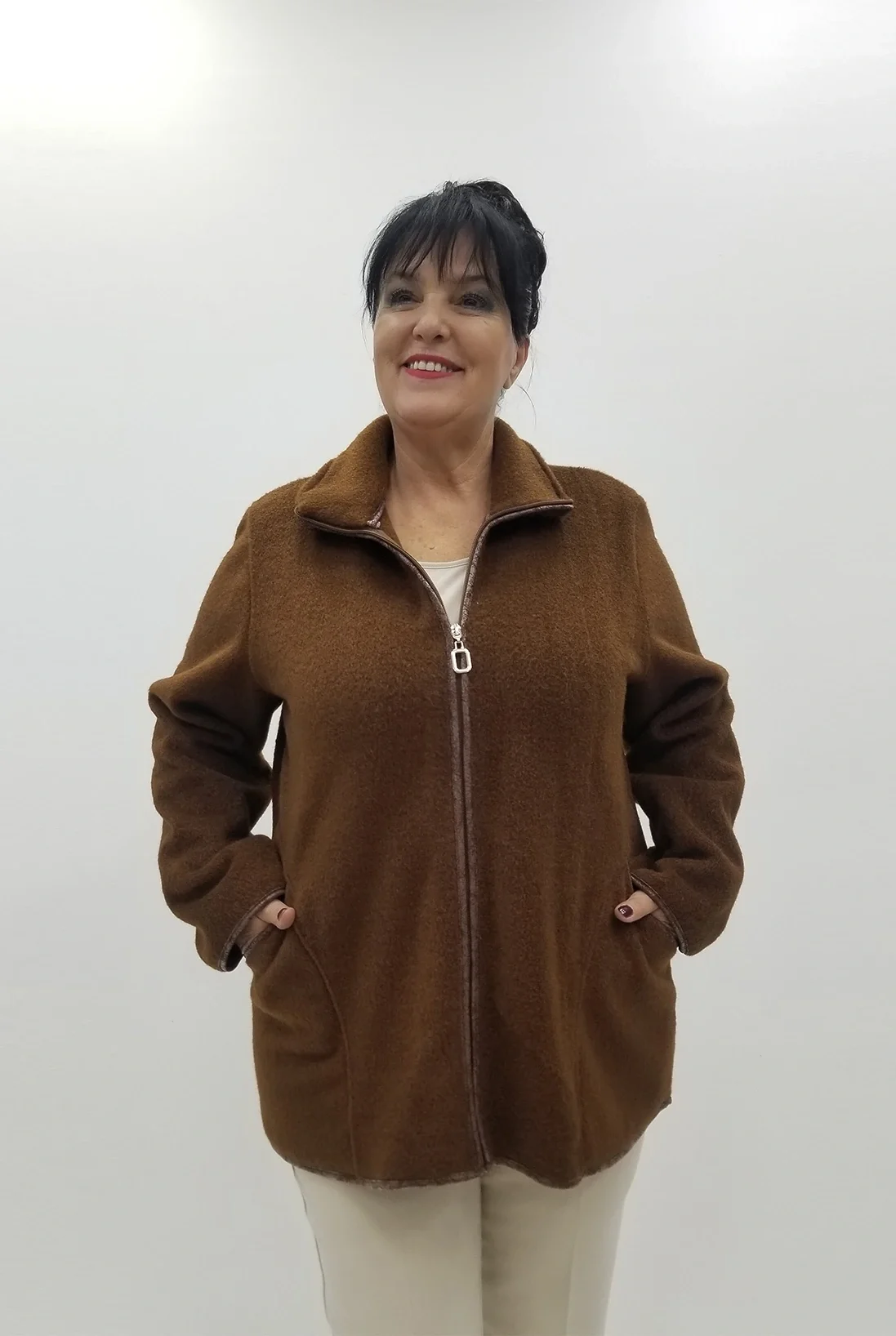 Miraggio Büyük Beden Ceket 4066 KAHVE