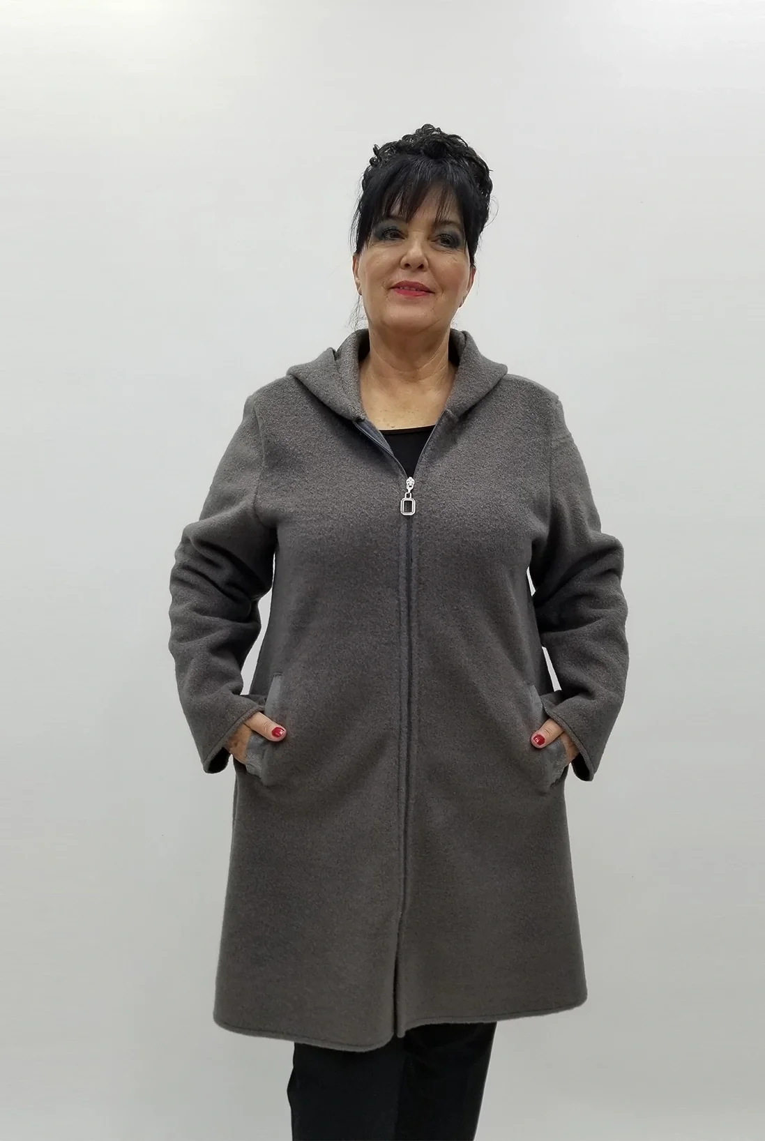 Miraggio Büyük Beden Ceket 4082 FÜME