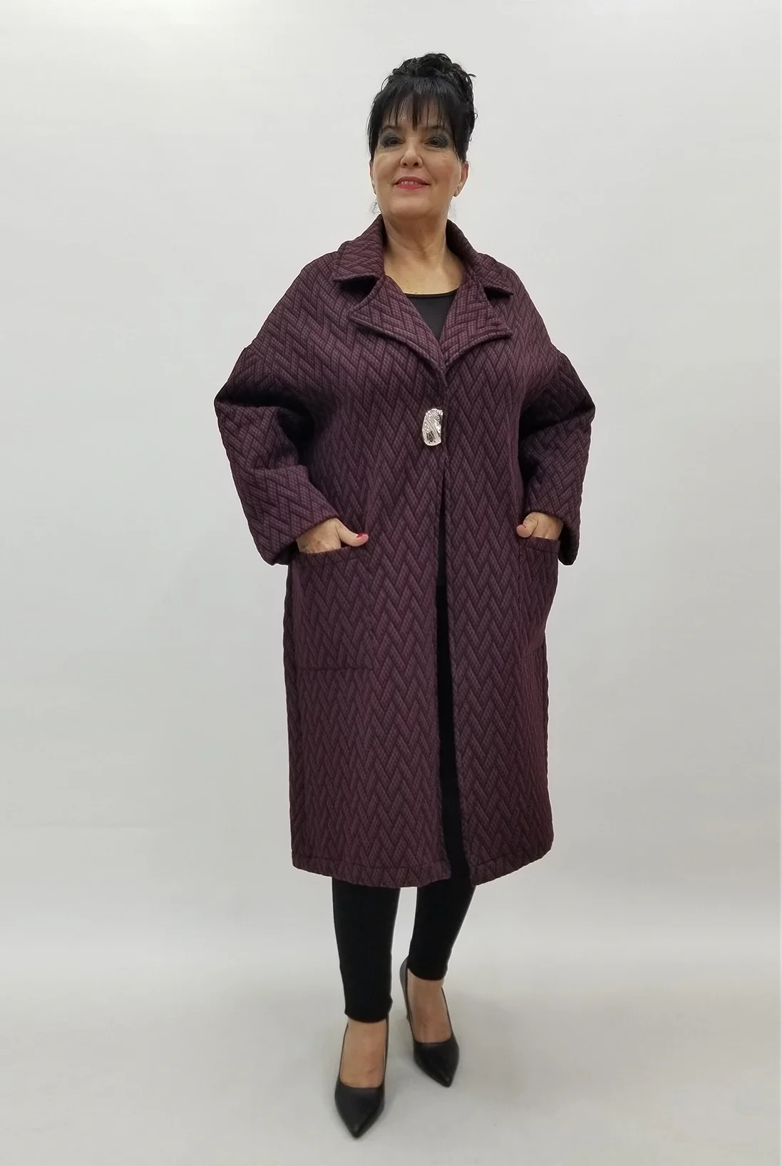 Miraggio Büyük Beden Ceket 4124 BORDO