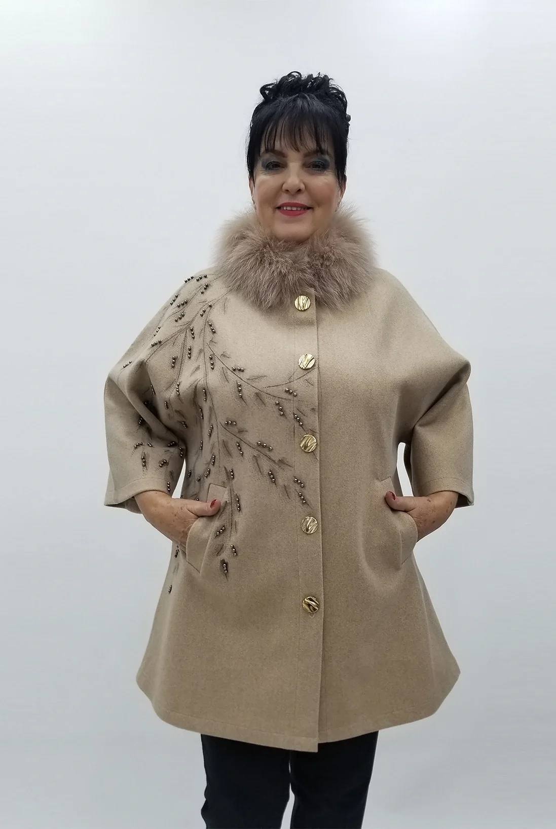 Miraggio Büyük Beden Ceket 4153 A-KAHVE