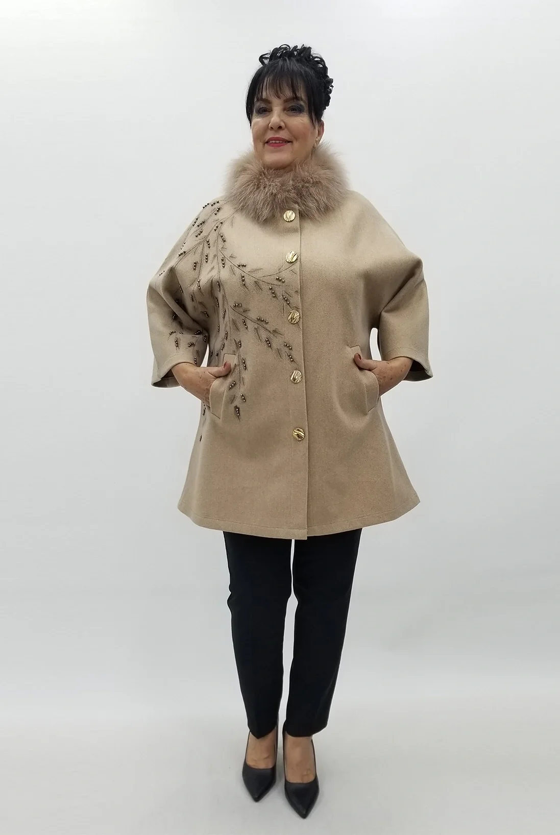 Miraggio Büyük Beden Ceket 4153 A-KAHVE