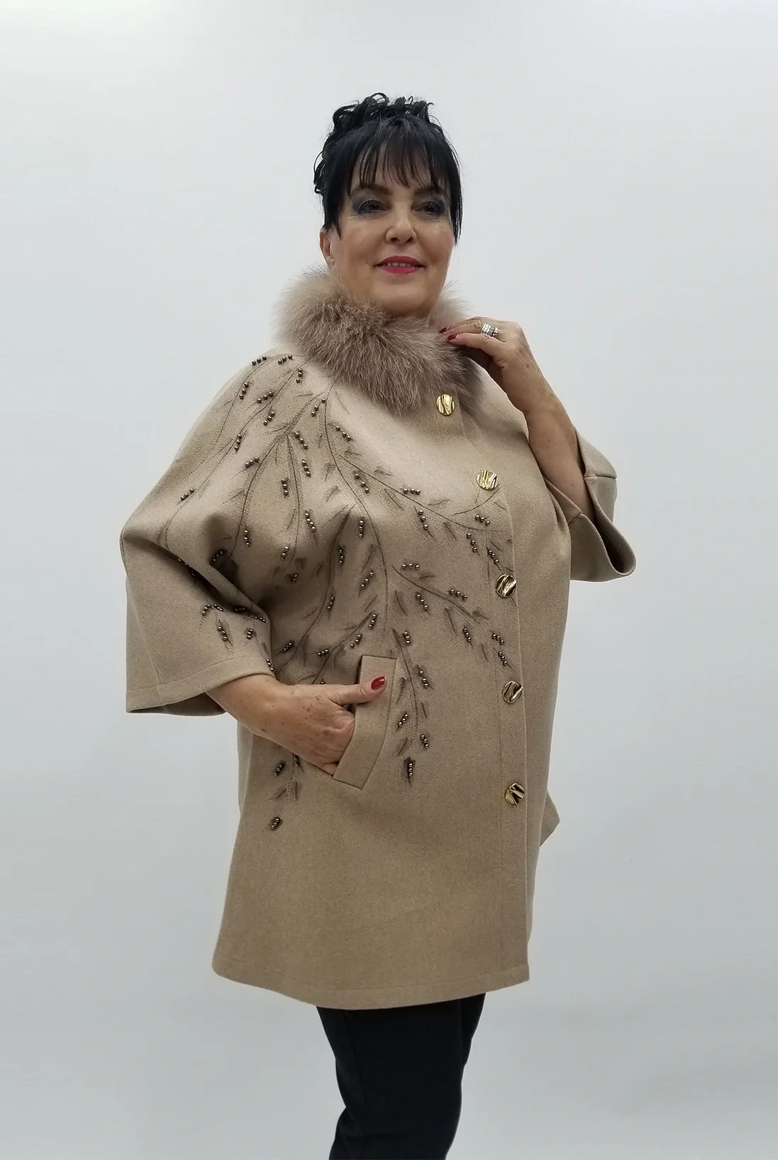 Miraggio Büyük Beden Ceket 4153 A-KAHVE