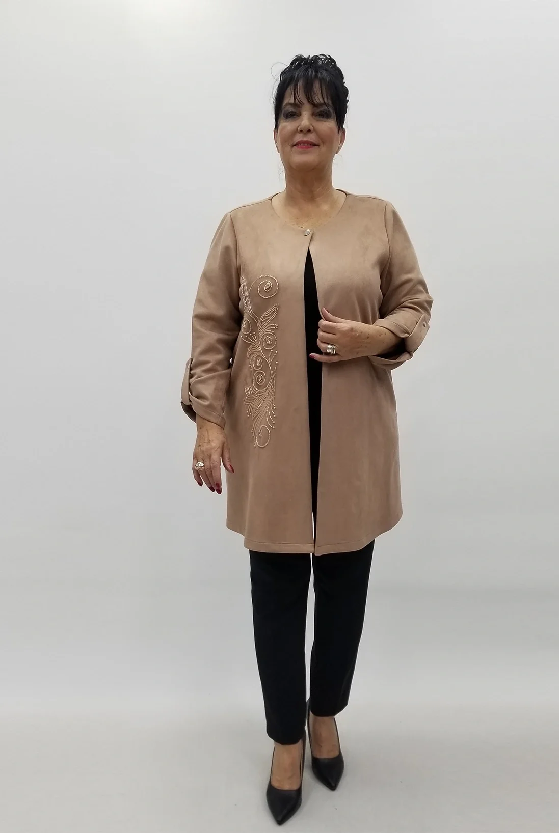 Miraggio Büyük Beden Ceket 4154 BEJ