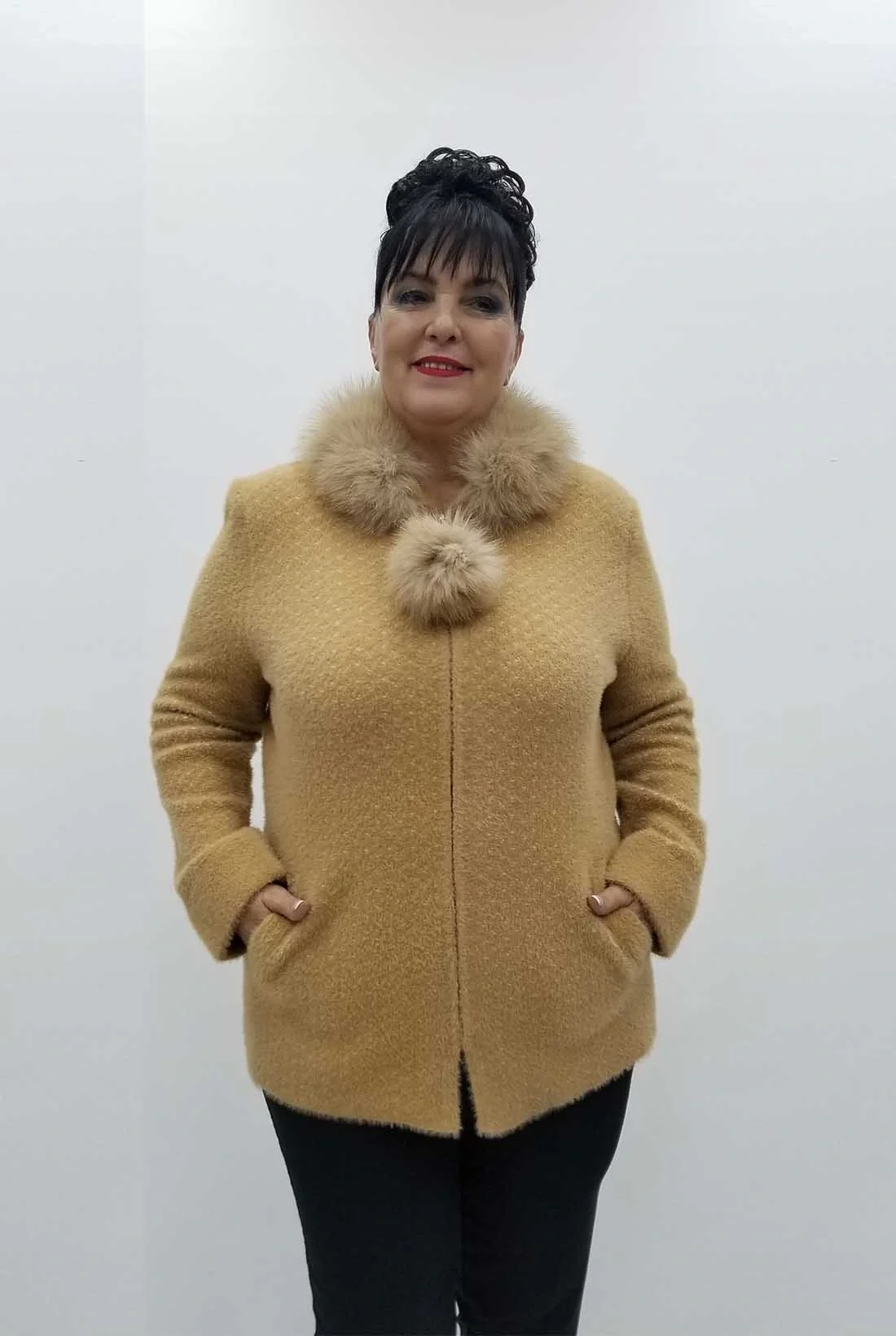 Miraggio Büyük Beden Ceket 4163 A-KAHVE