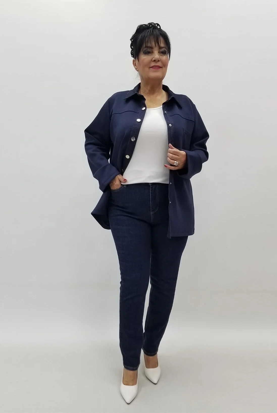 Miraggio Büyük Beden Ceket 4166 LACİVERT