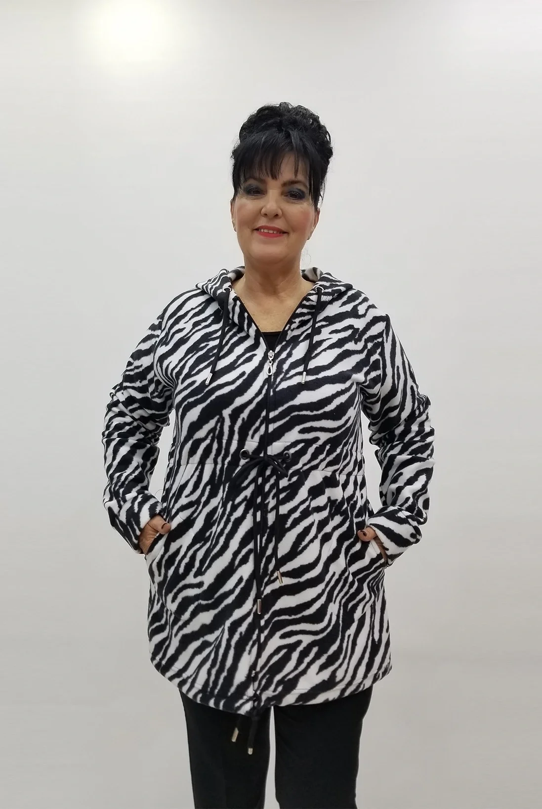 Miraggio Büyük Beden Ceket 4194 SİYAH/BEYAZ