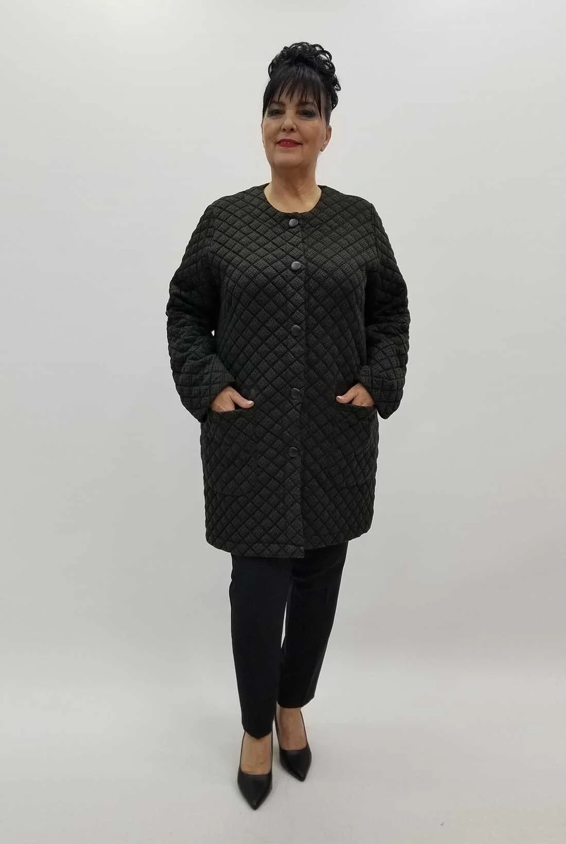 Miraggio Büyük Beden Ceket 4254 HAKİ