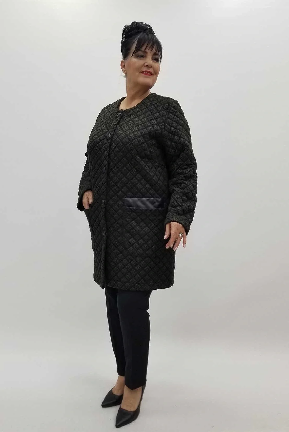 Miraggio Büyük Beden Ceket 4254 HAKİ