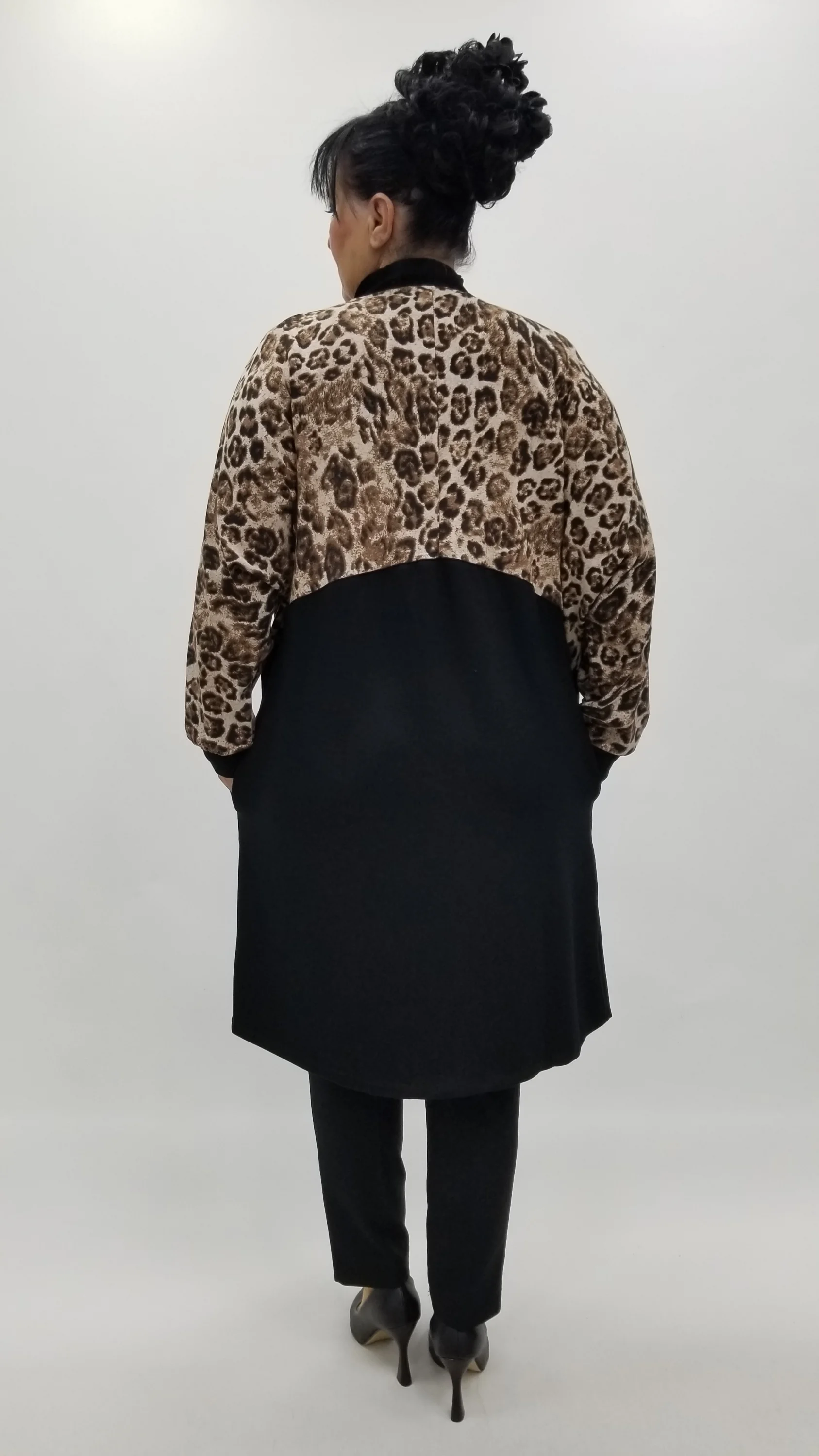 Miraggio Büyük Beden Ceket 4285 SİYAH/KAHVE