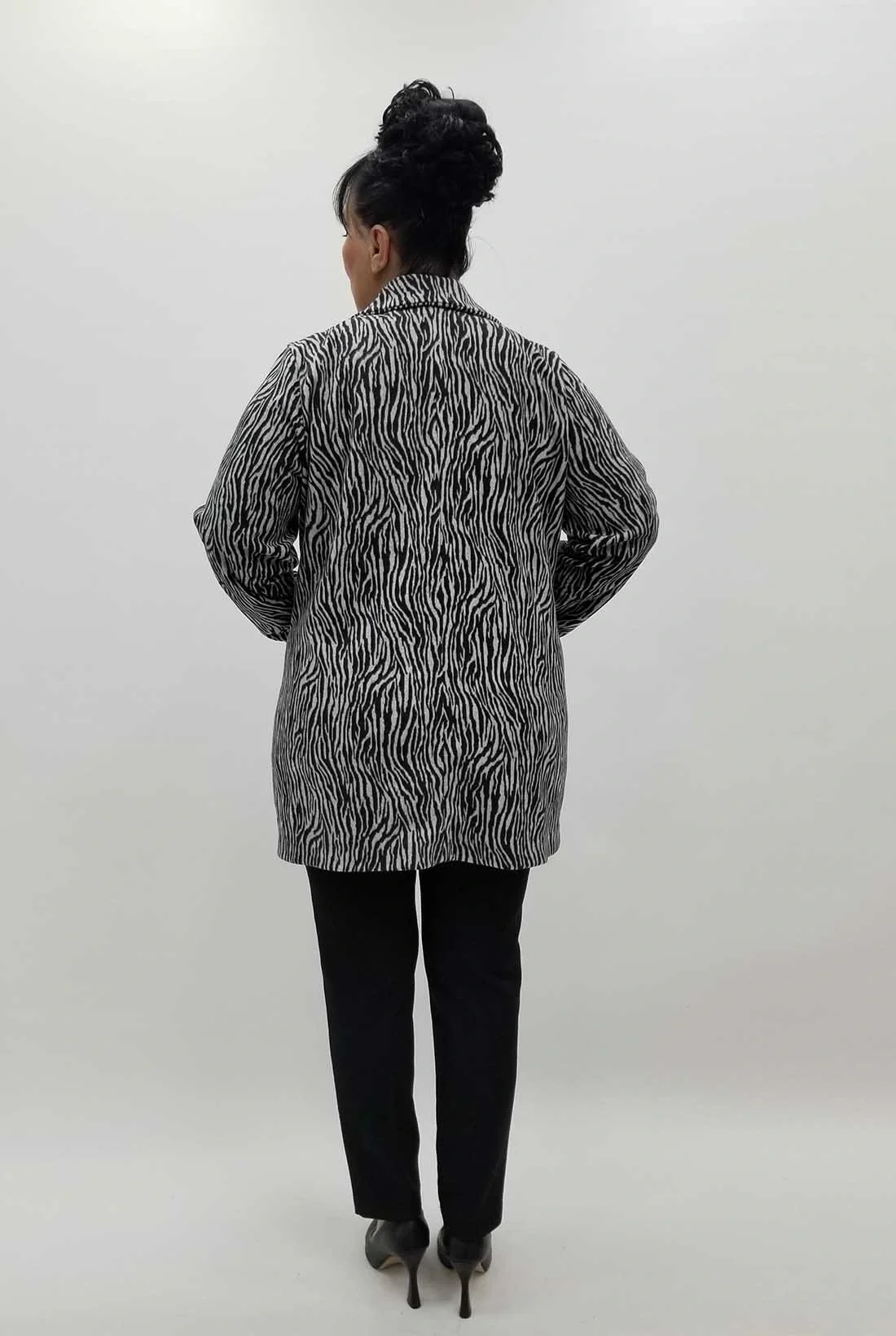 Miraggio Büyük Beden Ceket 4288 SİYAH/GRİ