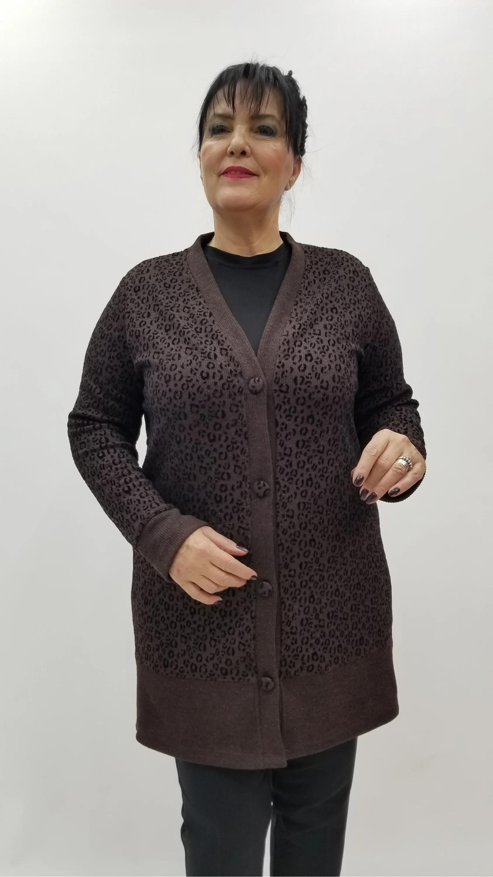 Miraggio Büyük Beden Ceket 4320 KAHVE