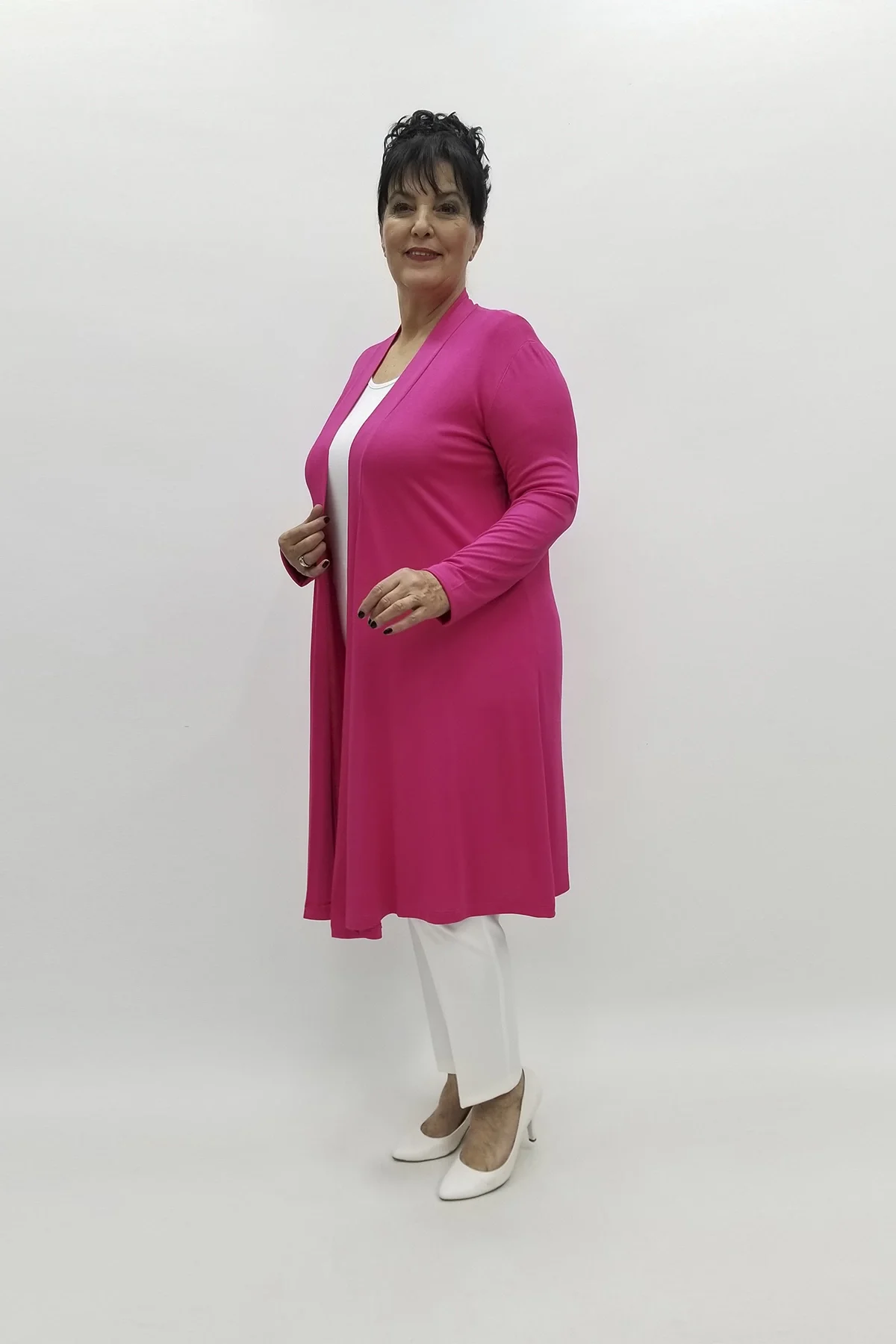 Miraggio Büyük Beden Ceket 96864 FUŞYA