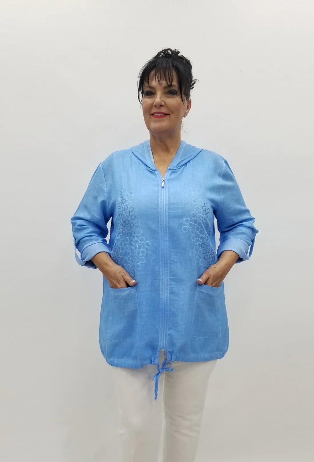 Miraggio Büyük Beden Ceket 98902 MAVİ