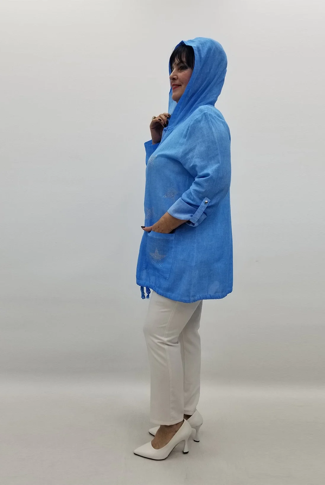 Miraggio Büyük Beden Ceket 99066 MAVİ