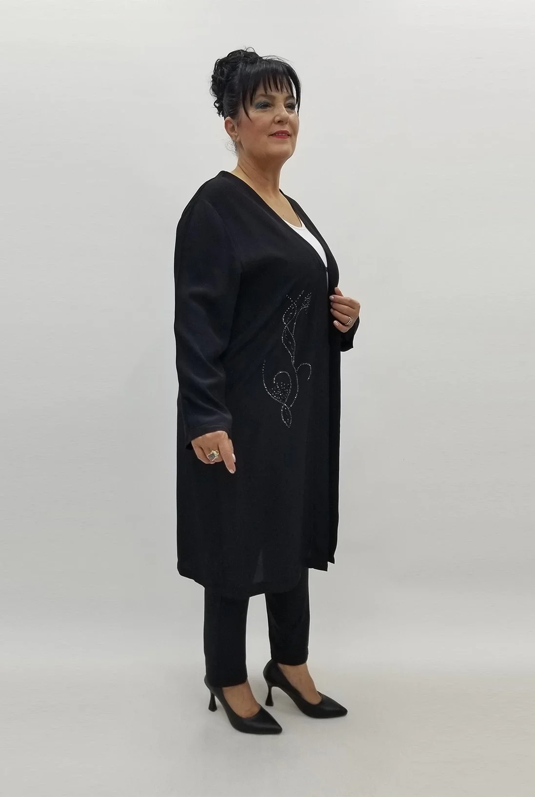 Miraggio Büyük Beden Ceket 99069 SİYAH