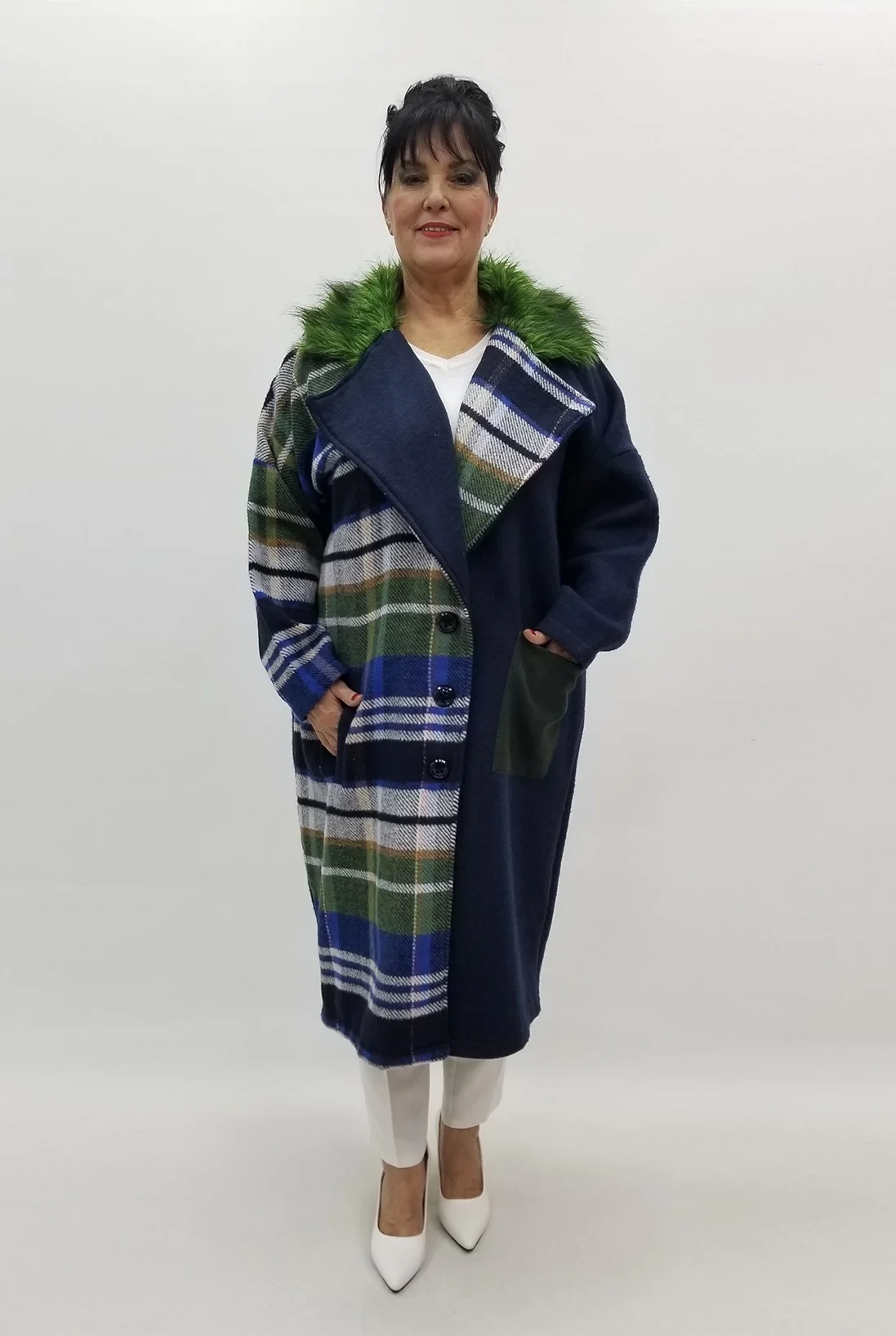 Miraggio Büyük Beden Ceket 99121 LACİVERT