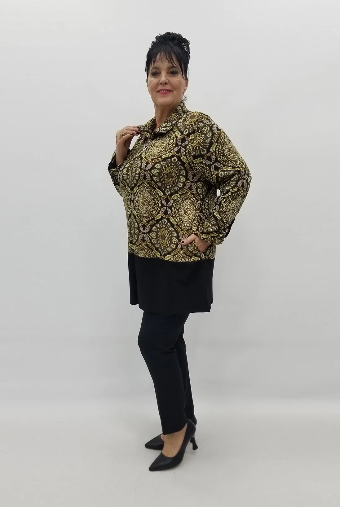 Miraggio Büyük Beden Ceket 99136 SARI