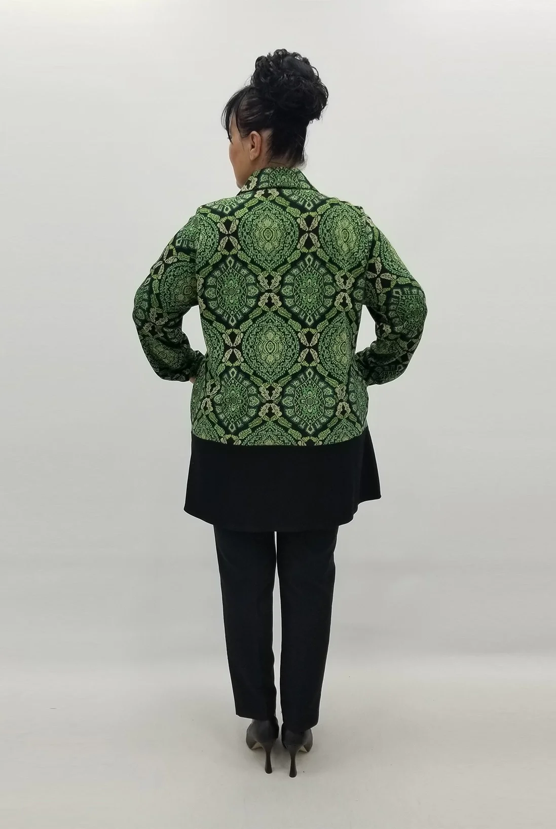 Miraggio Büyük Beden Ceket 99136 YEŞİL