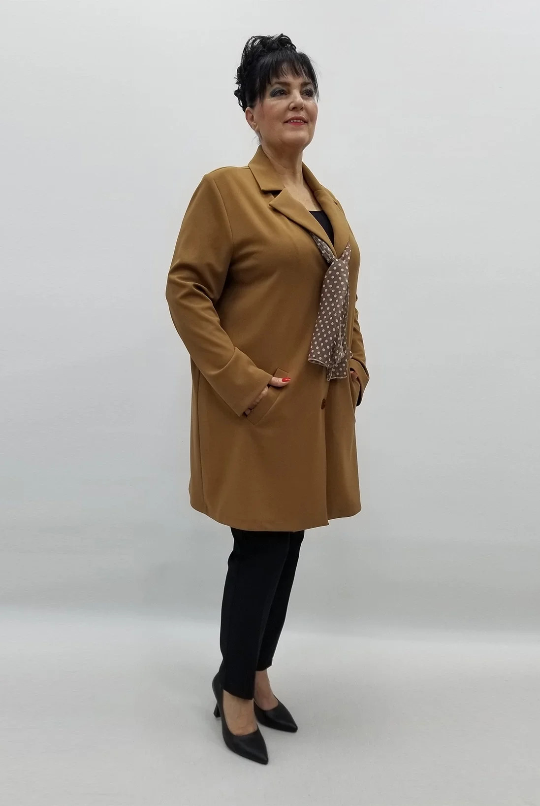 Miraggio Büyük Beden Ceket 99154 KAHVE