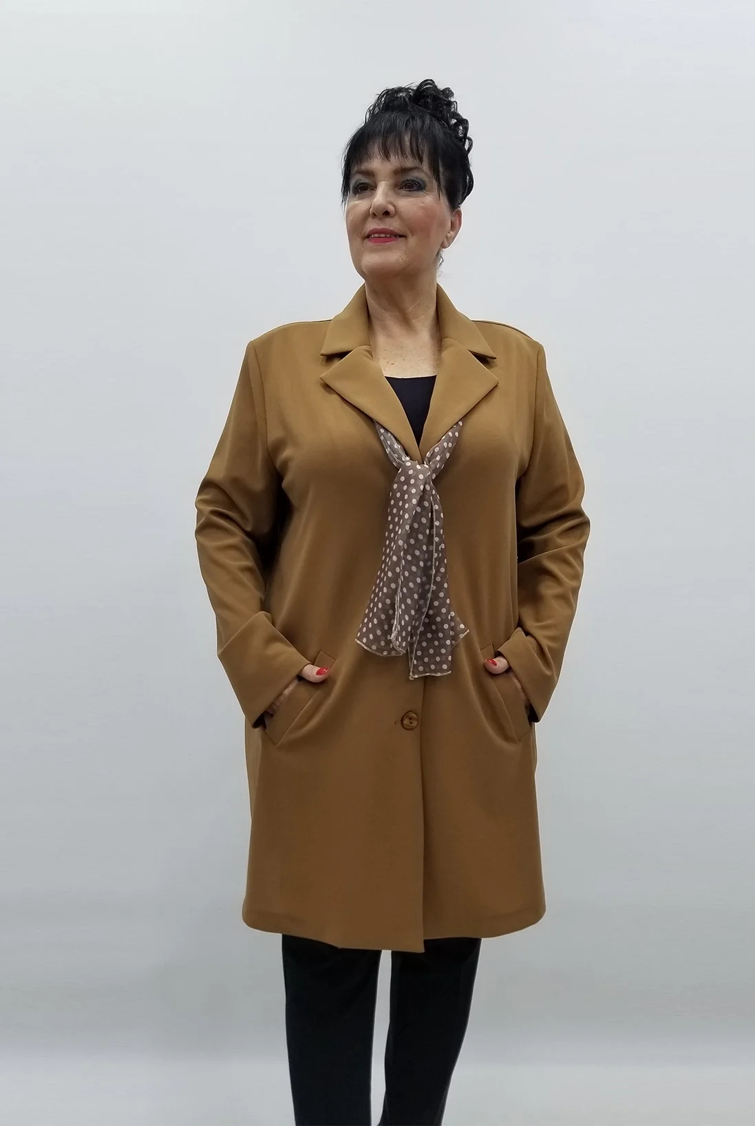 Miraggio Büyük Beden Ceket 99154 KAHVE