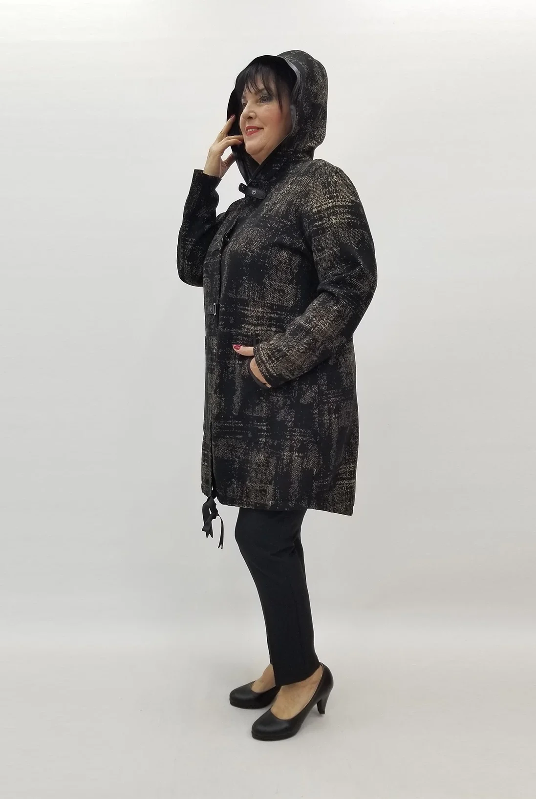 Miraggio Büyük Beden Ceket 99281 SİYAH/BEJ