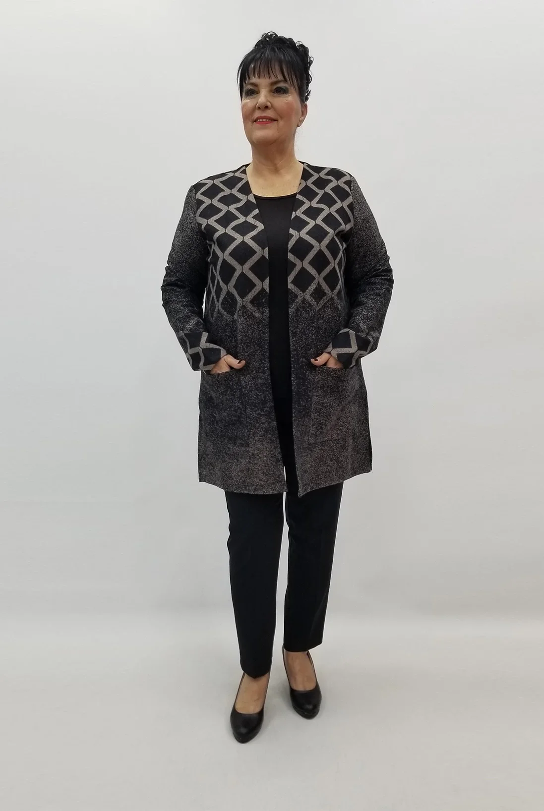 Miraggio Büyük Beden Ceket 99301 KAHVE