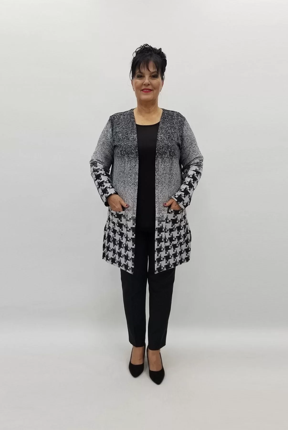 Miraggio Büyük Beden Ceket 99302 GRİ