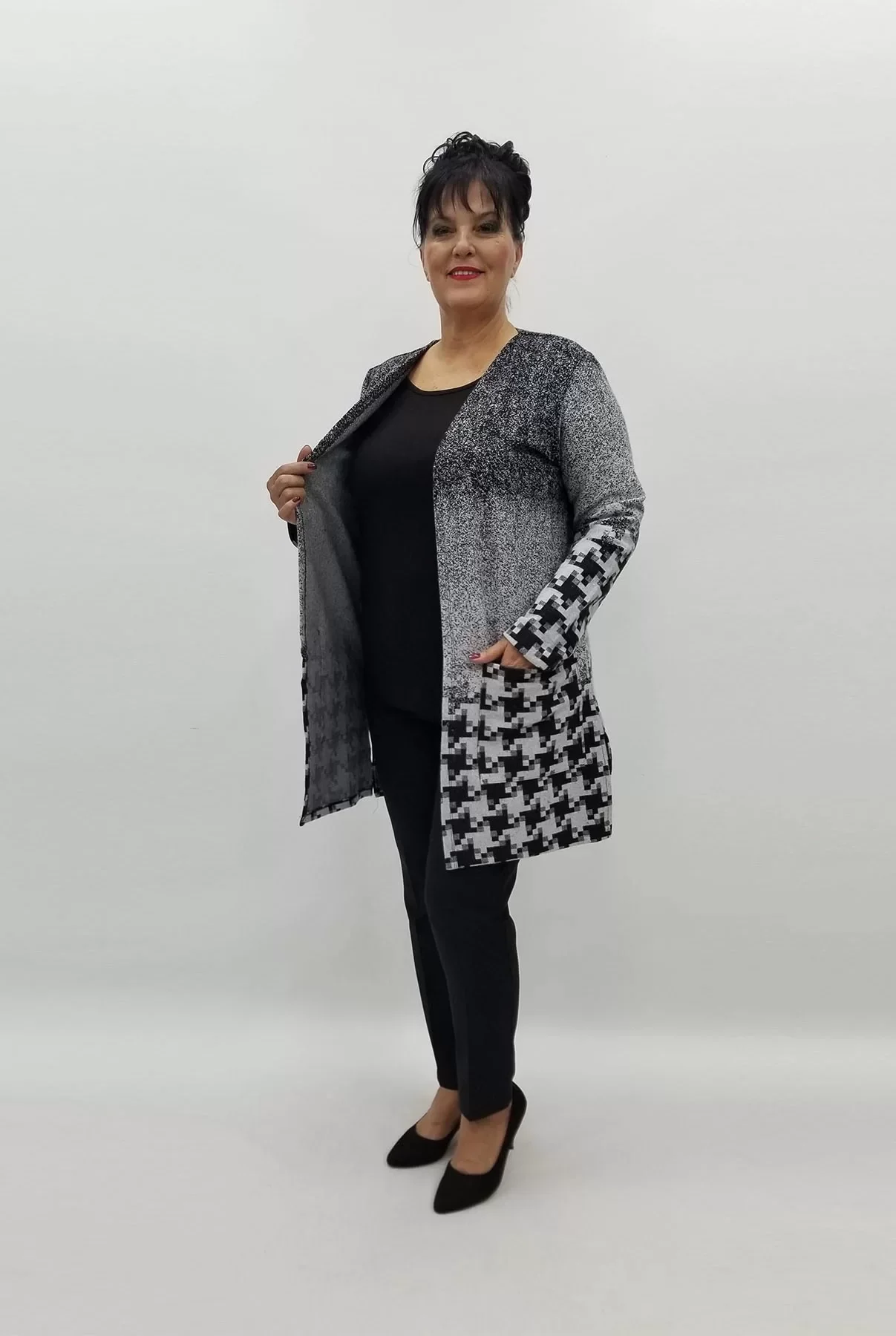 Miraggio Büyük Beden Ceket 99302 GRİ