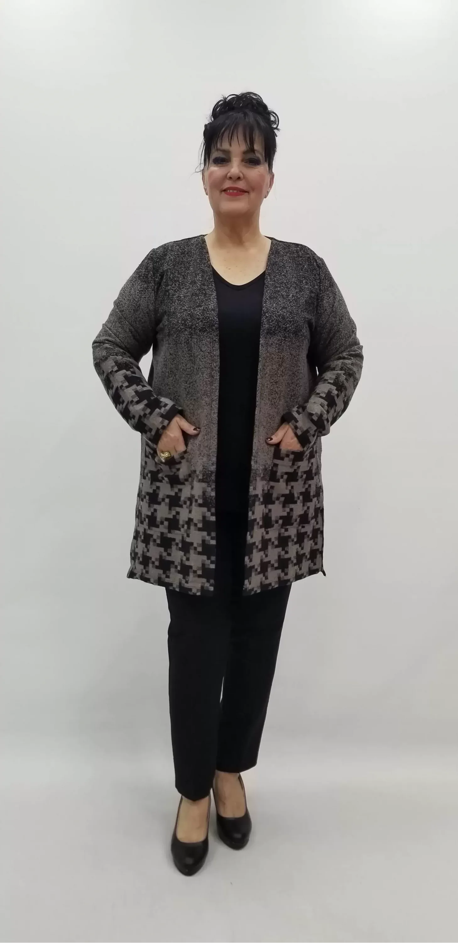 Miraggio Büyük Beden Ceket 99302 KAHVE