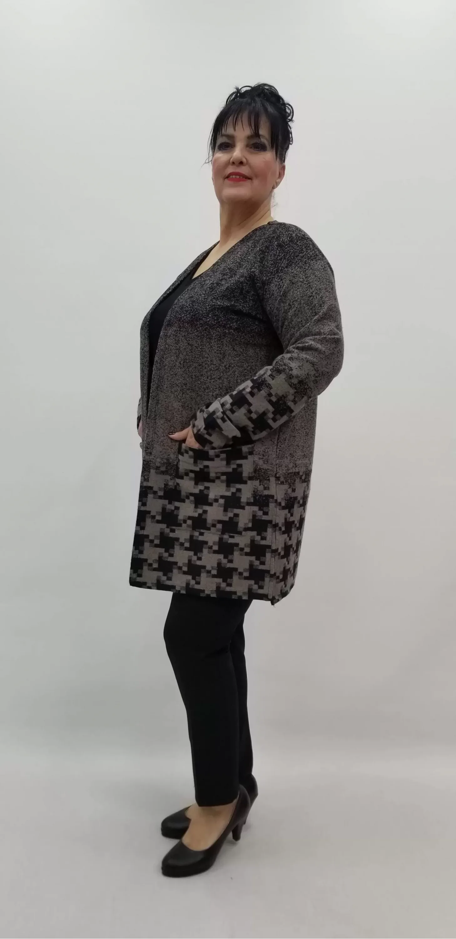 Miraggio Büyük Beden Ceket 99302 KAHVE