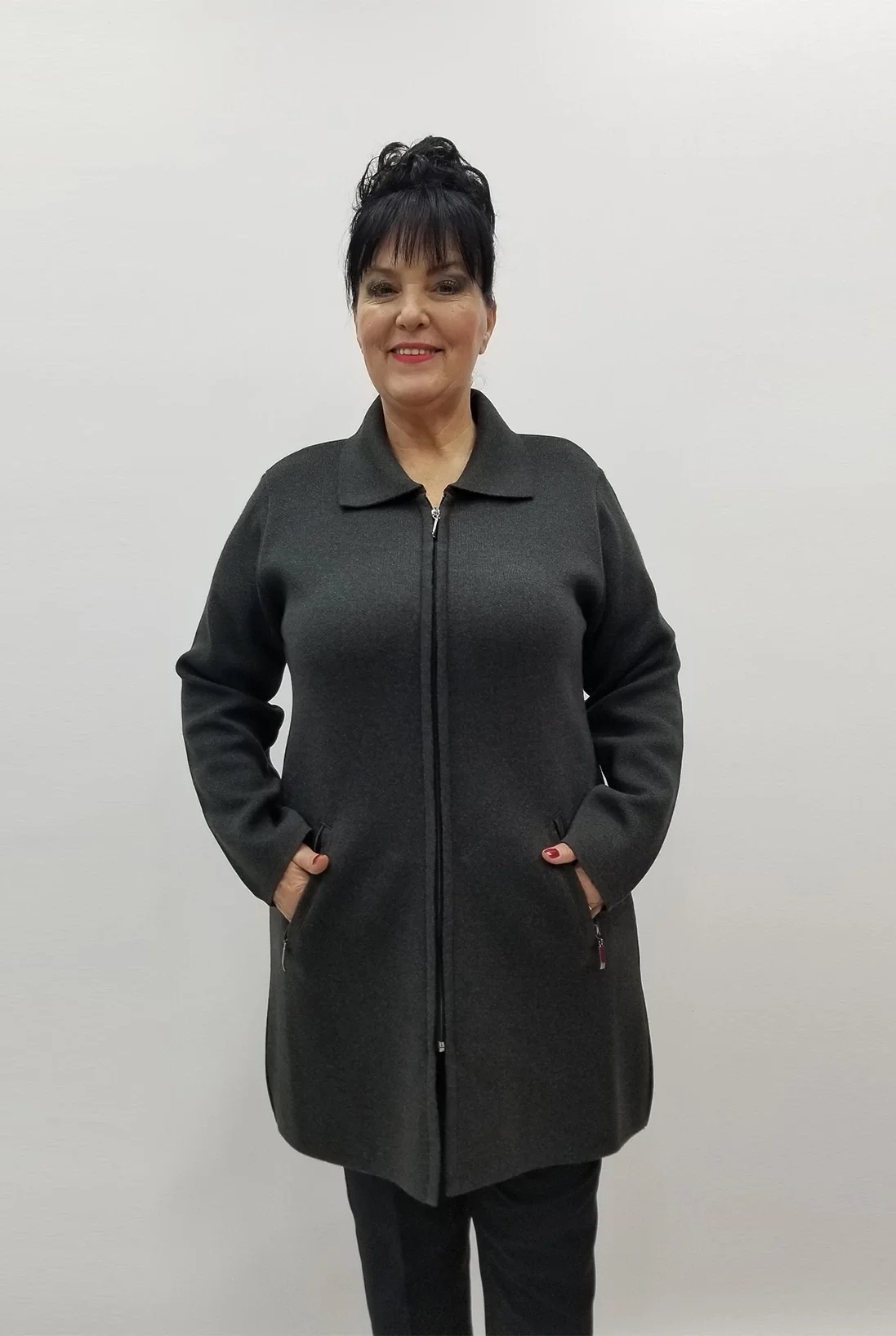 Miraggio Büyük Beden Ceket 99362 FÜME