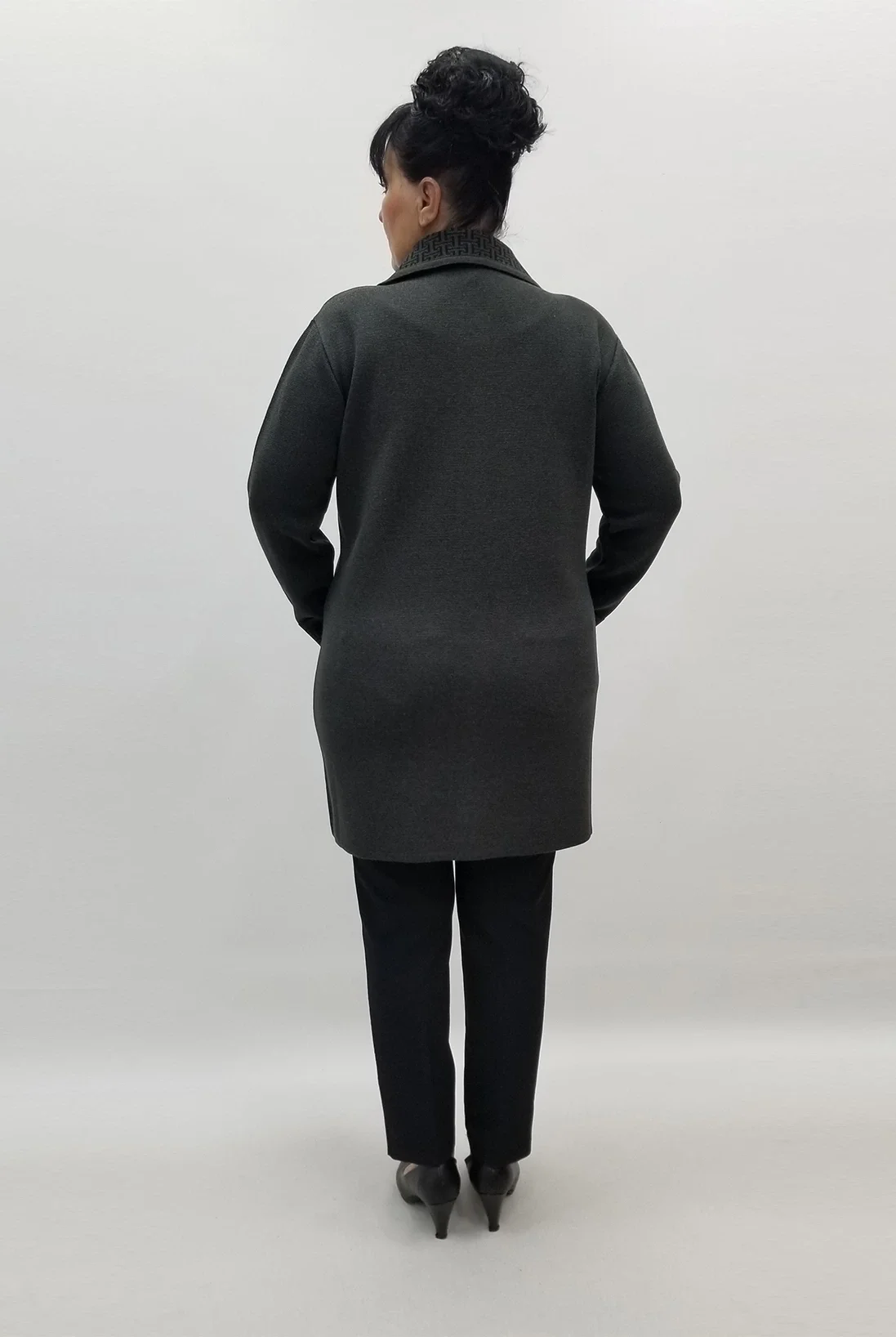 Miraggio Büyük Beden Ceket 99363 FÜME