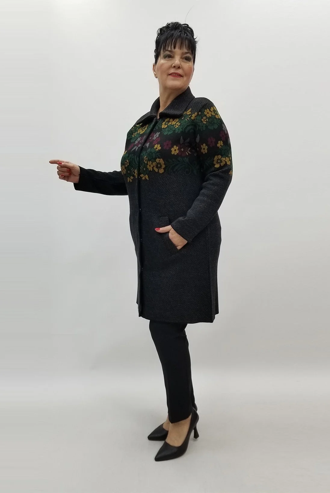 Miraggio Büyük Beden Ceket 99431 ANTRASİT