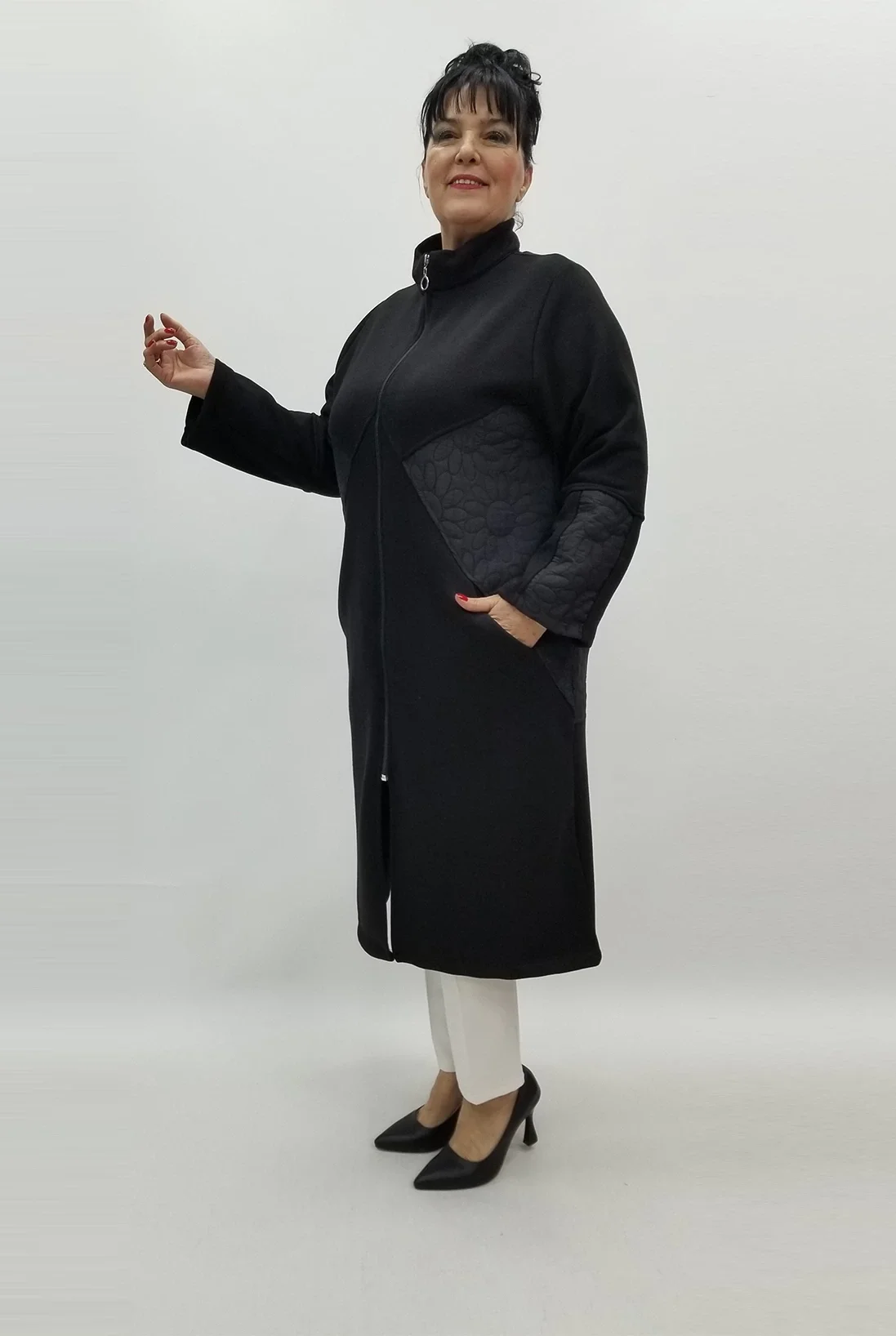 Miraggio Büyük Beden Ceket 99454 SİYAH