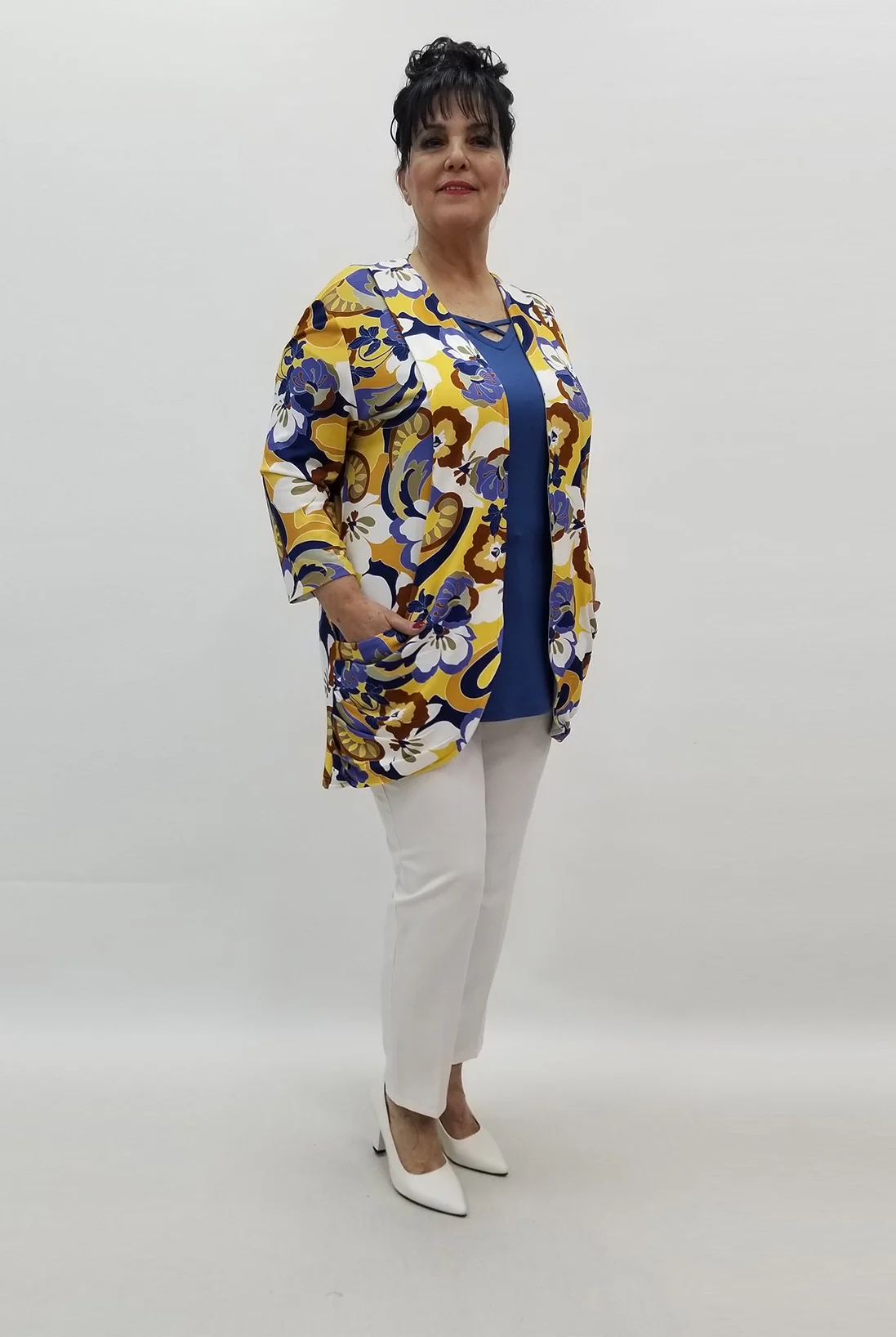 Miraggio Büyük Beden Ceket 99548 SARI