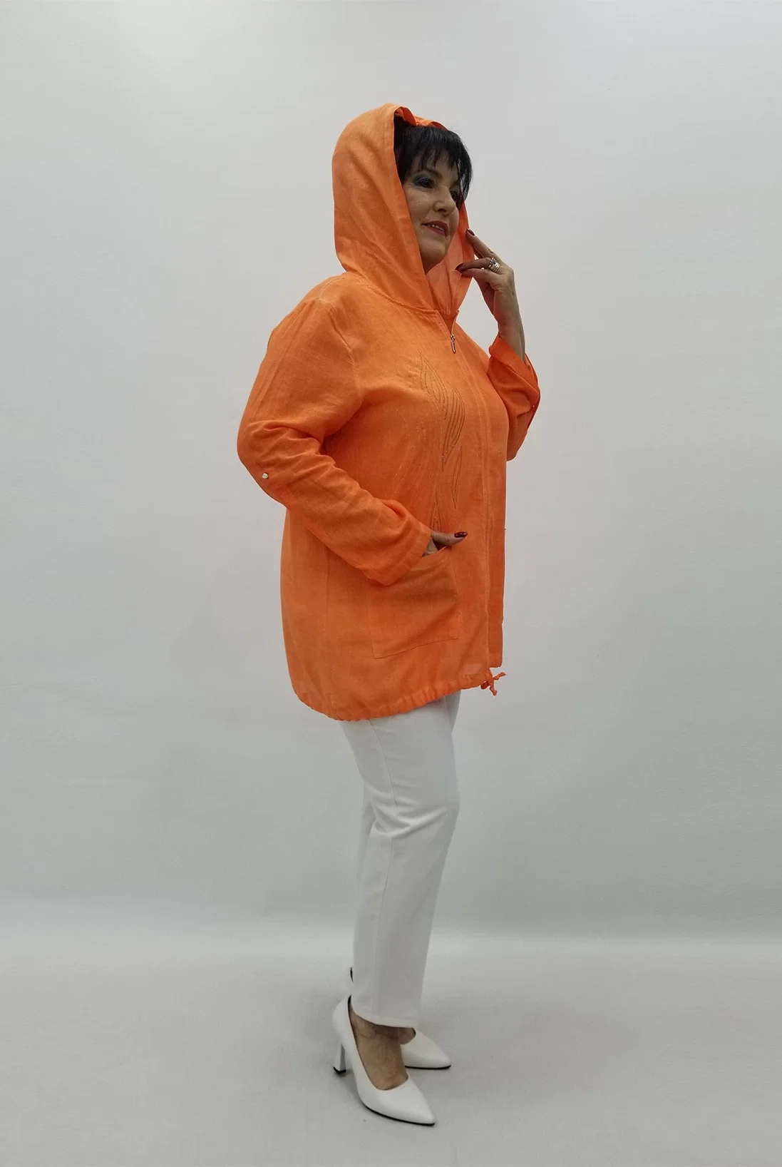 Miraggio Büyük Beden Ceket 99629 ORANJ