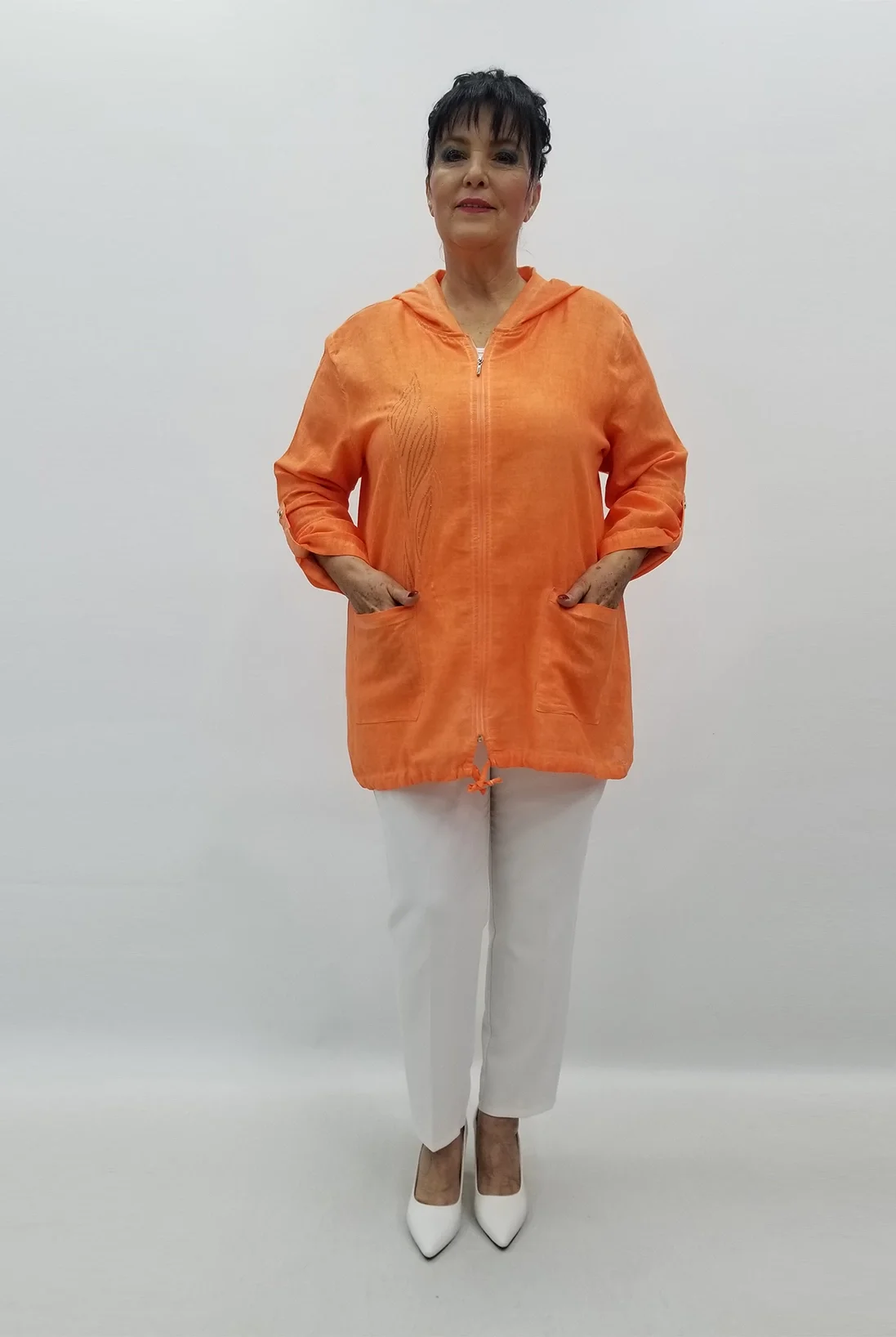 Miraggio Büyük Beden Ceket 99629 ORANJ