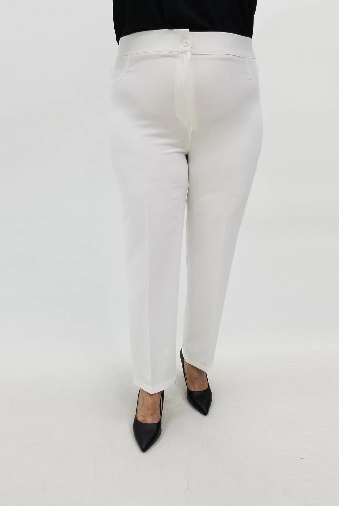 Miraggio Büyük Beden Pantolon 99776 BEYAZ