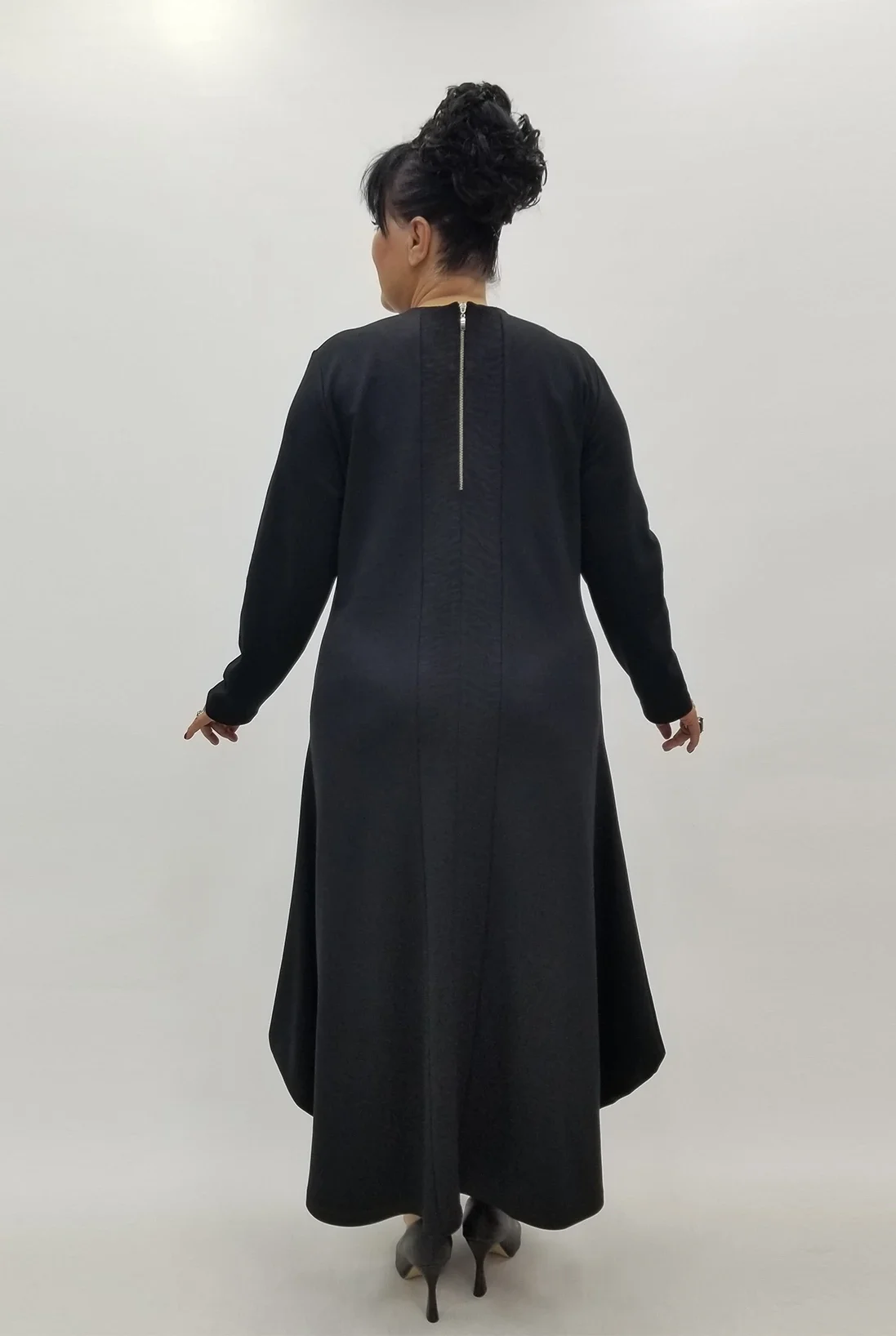 Miraggio Büyük Beden Elbise 4101 SİYAH