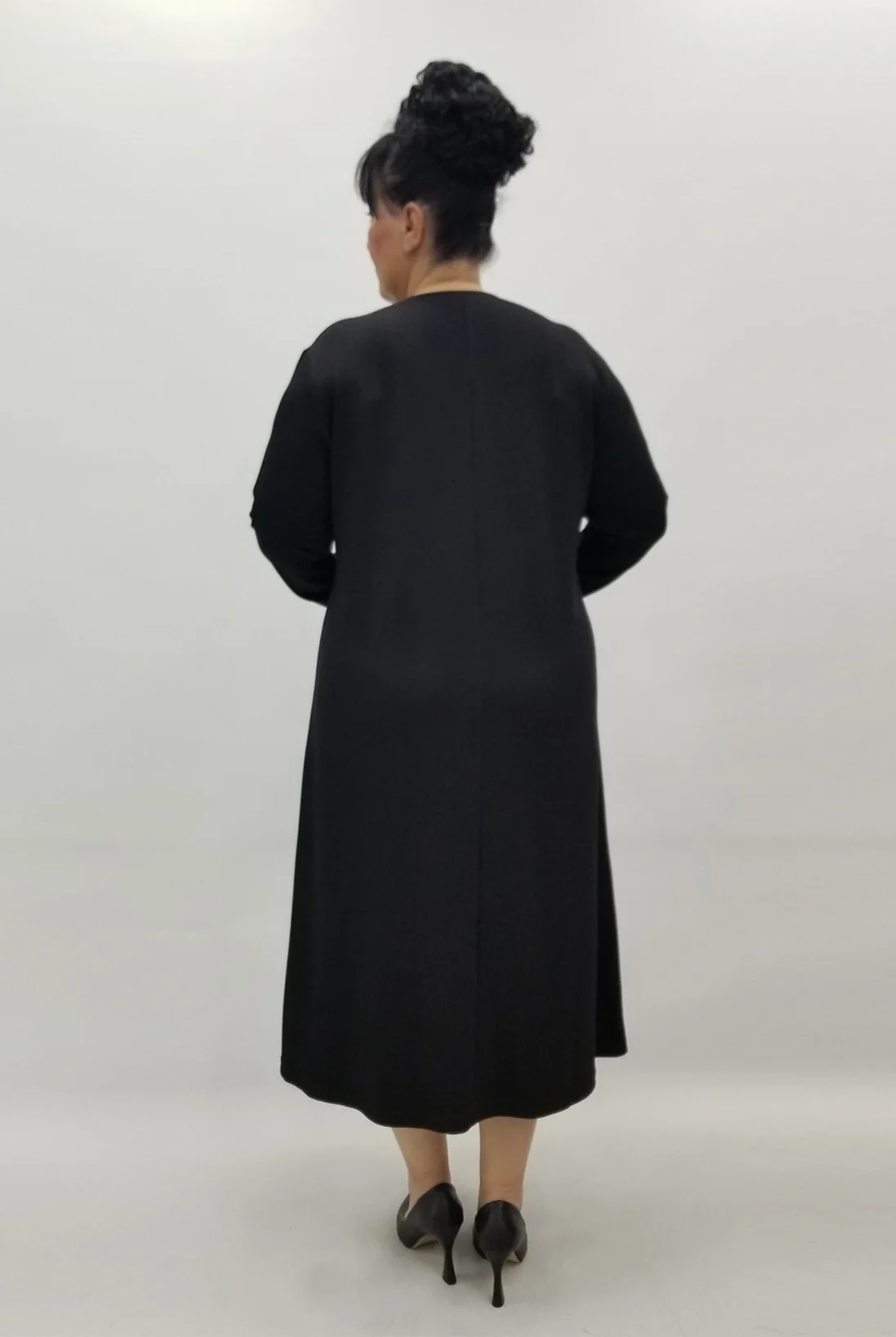 Miraggio Büyük Beden Elbise 4211 SİYAH