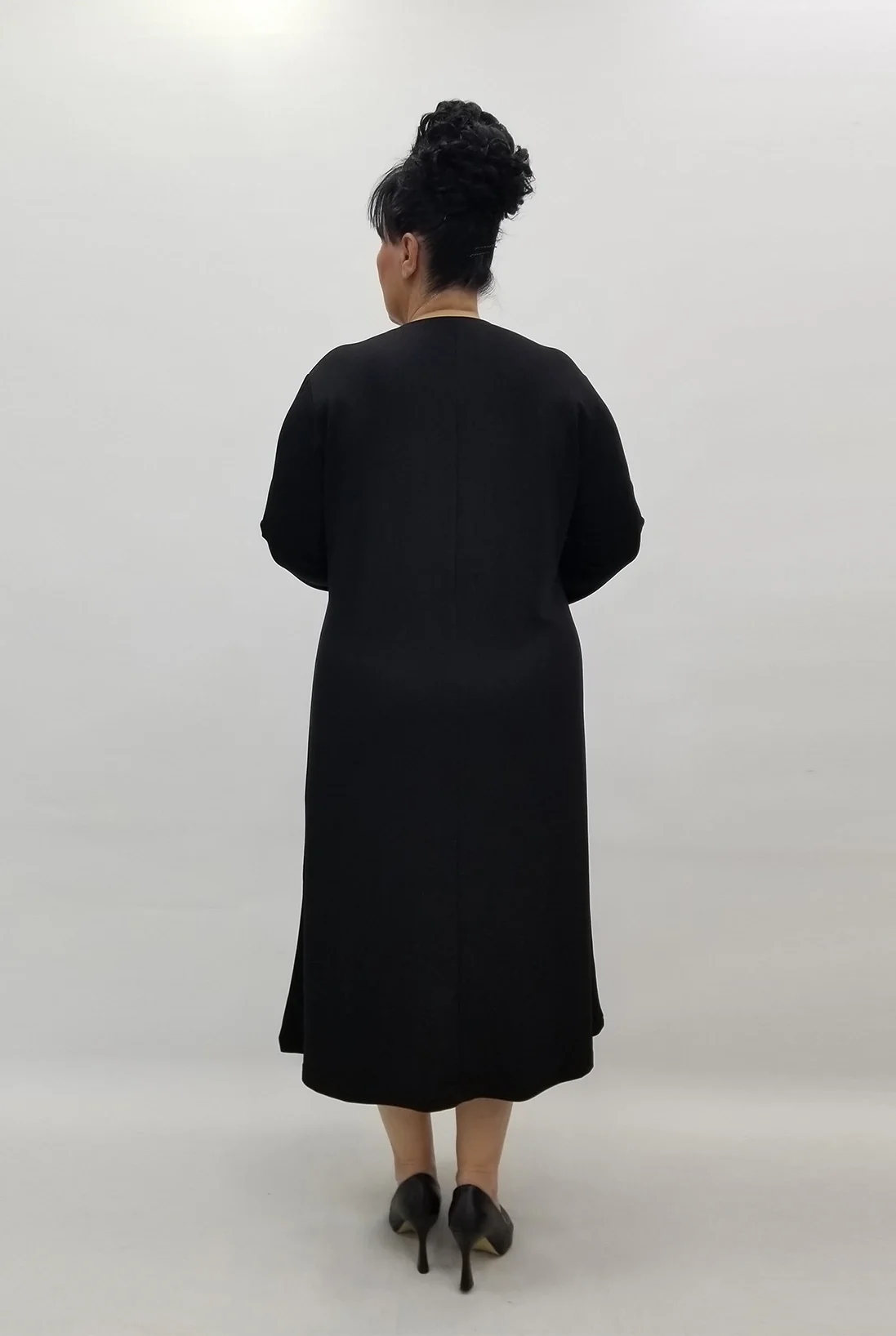 Miraggio Büyük Beden Elbise 4212 SİYAH