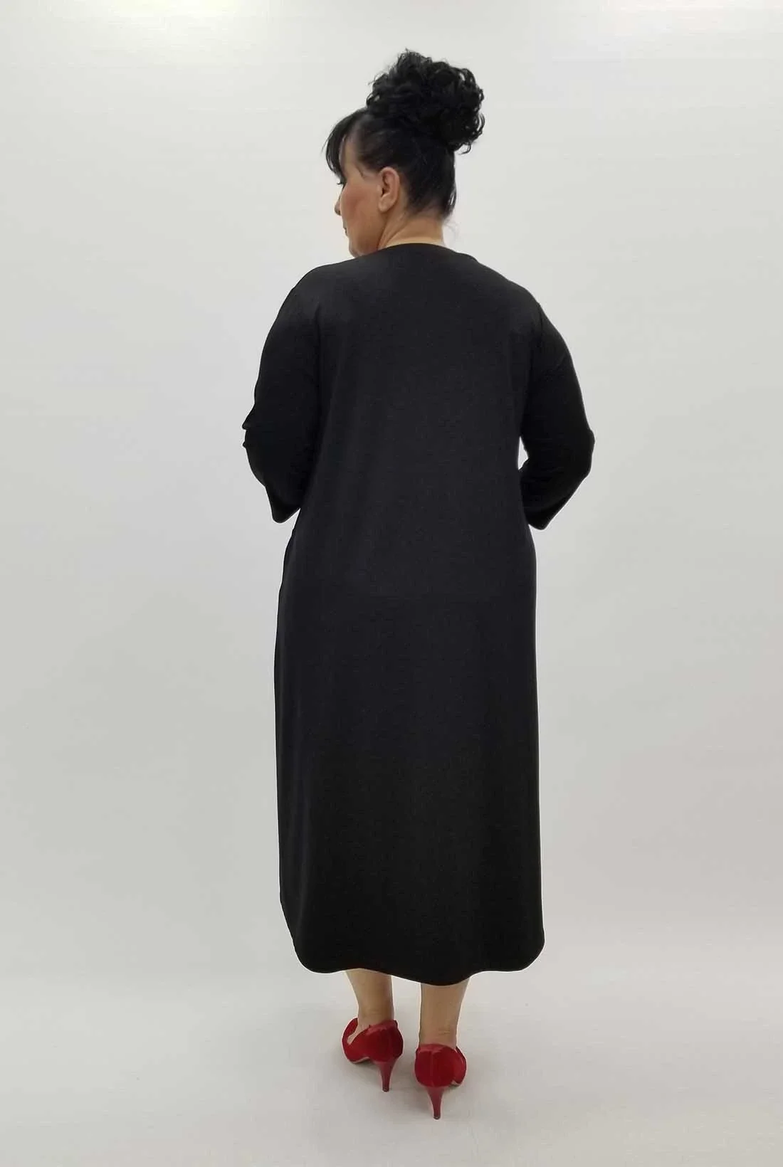 Miraggio Büyük Beden Elbise 4246 SİYAH