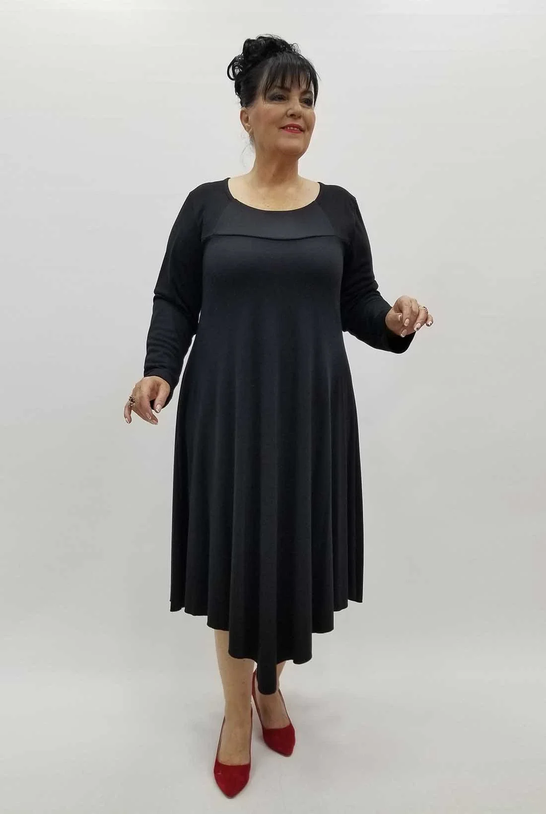 Miraggio Büyük Beden Elbise 4295 SİYAH