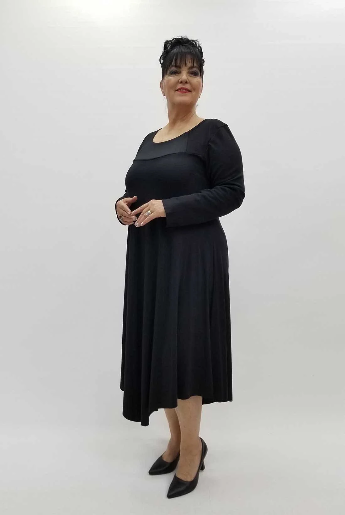 Miraggio Büyük Beden Elbise 4295 SİYAH