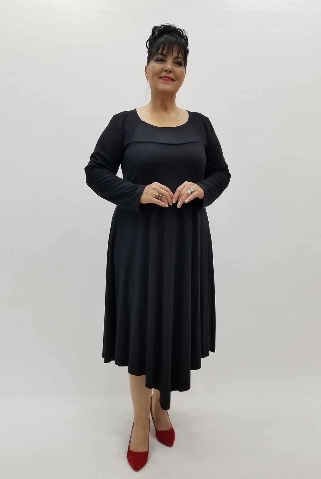 Miraggio Büyük Beden Elbise 4295 SİYAH