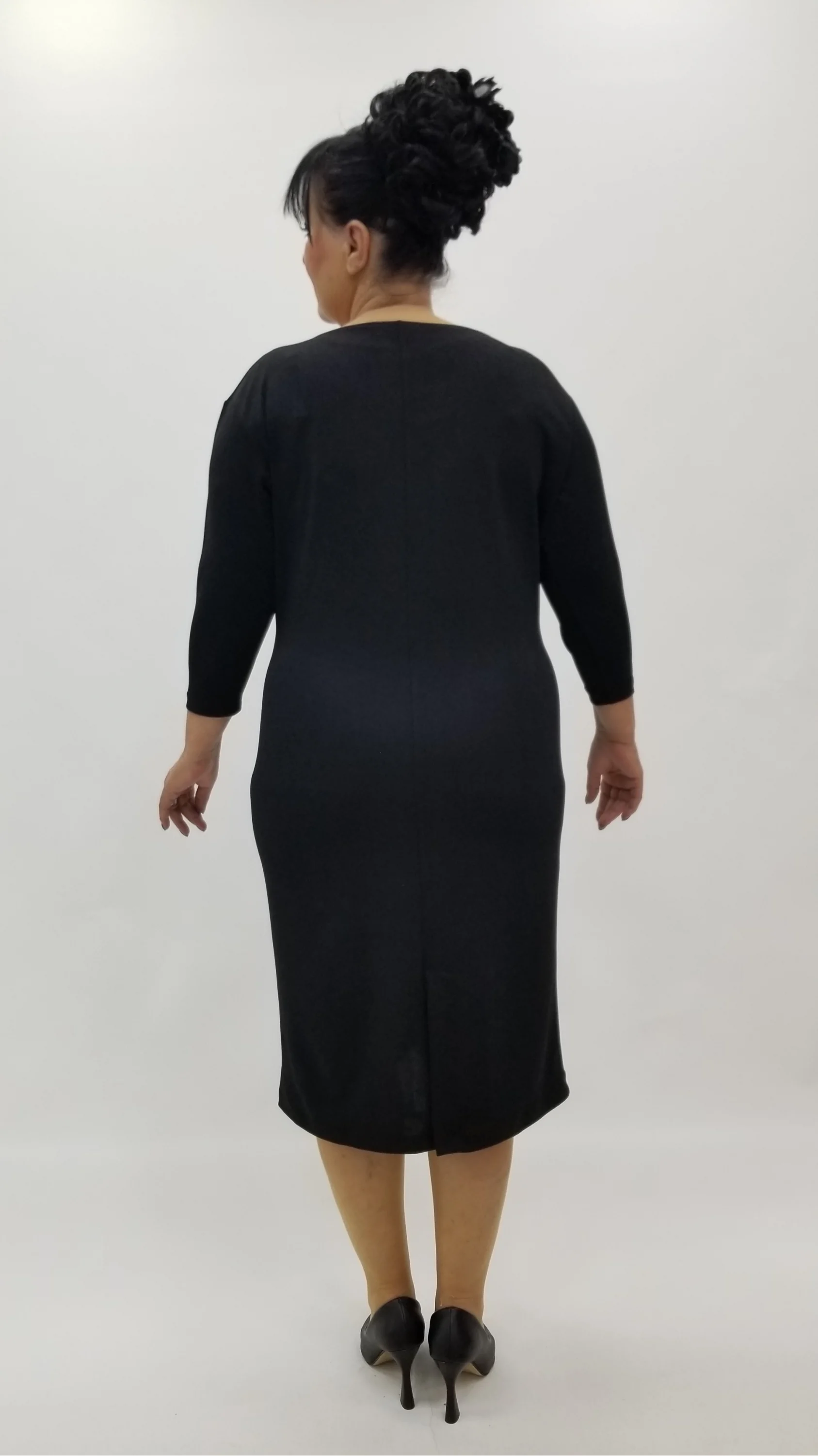 Miraggio Büyük Beden Elbise 4321 SİYAH