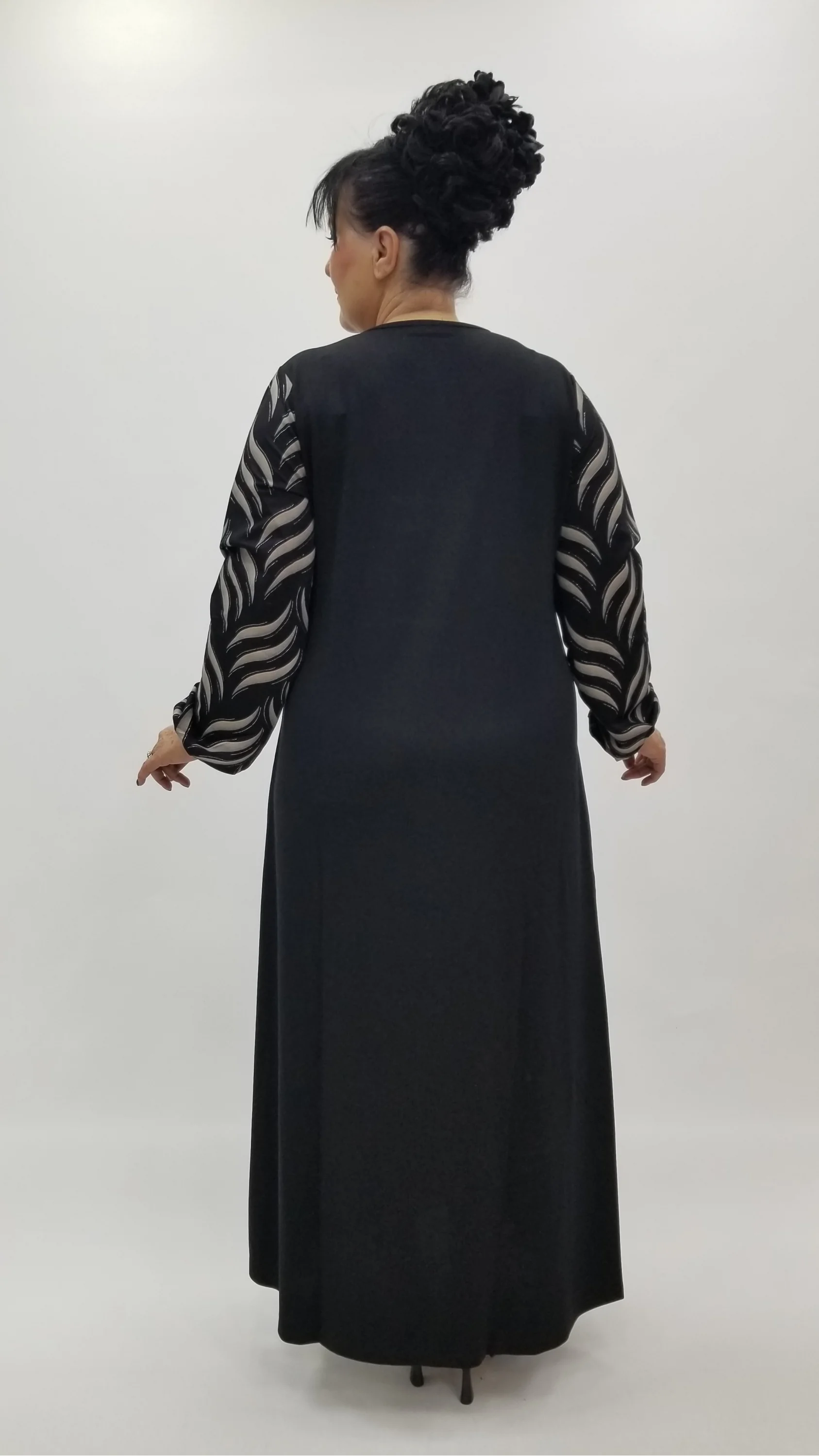 Miraggio Büyük Beden Elbise 4336 SİYAH