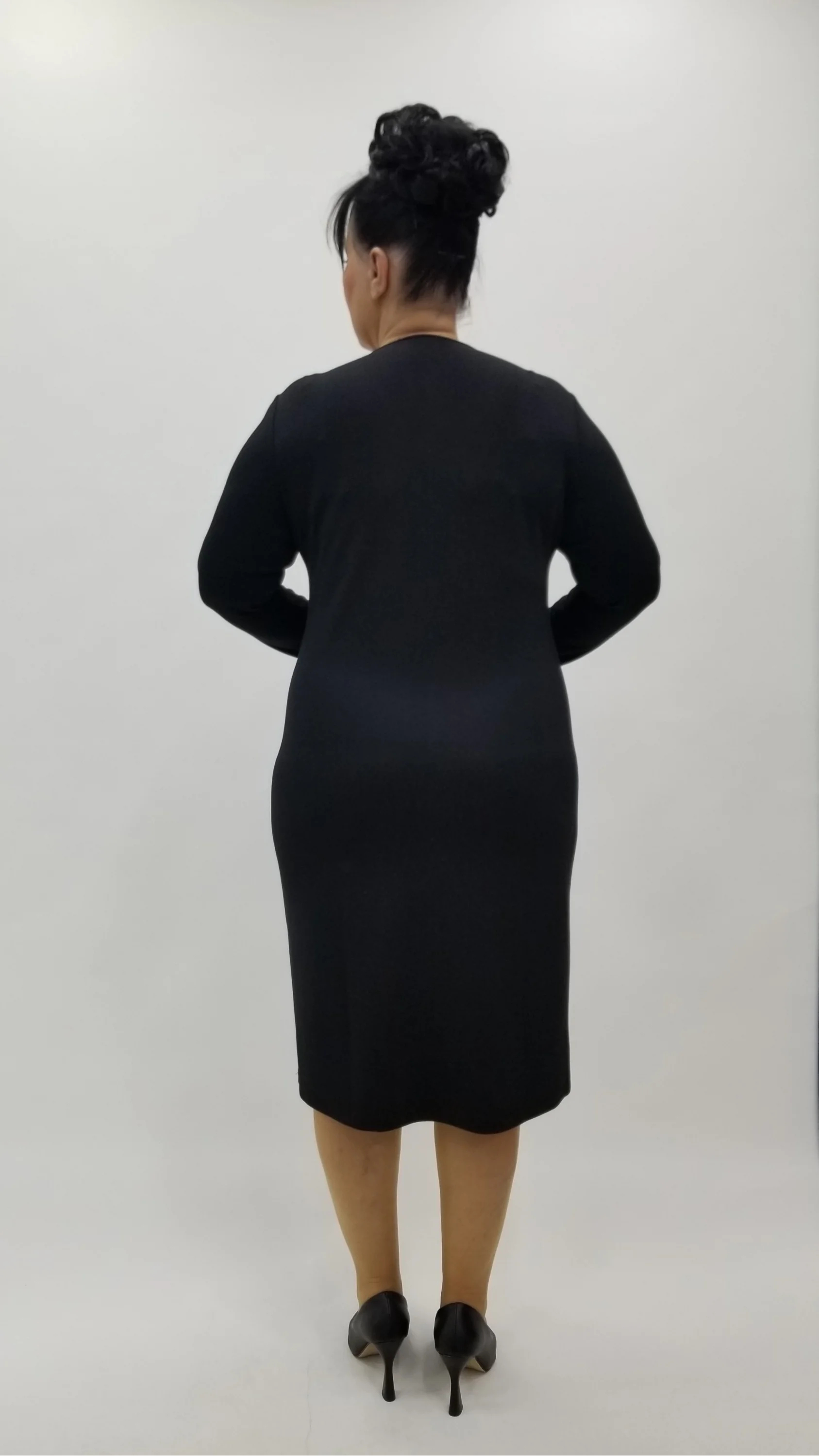 Miraggio Büyük Beden Elbise 4345 SİYAH